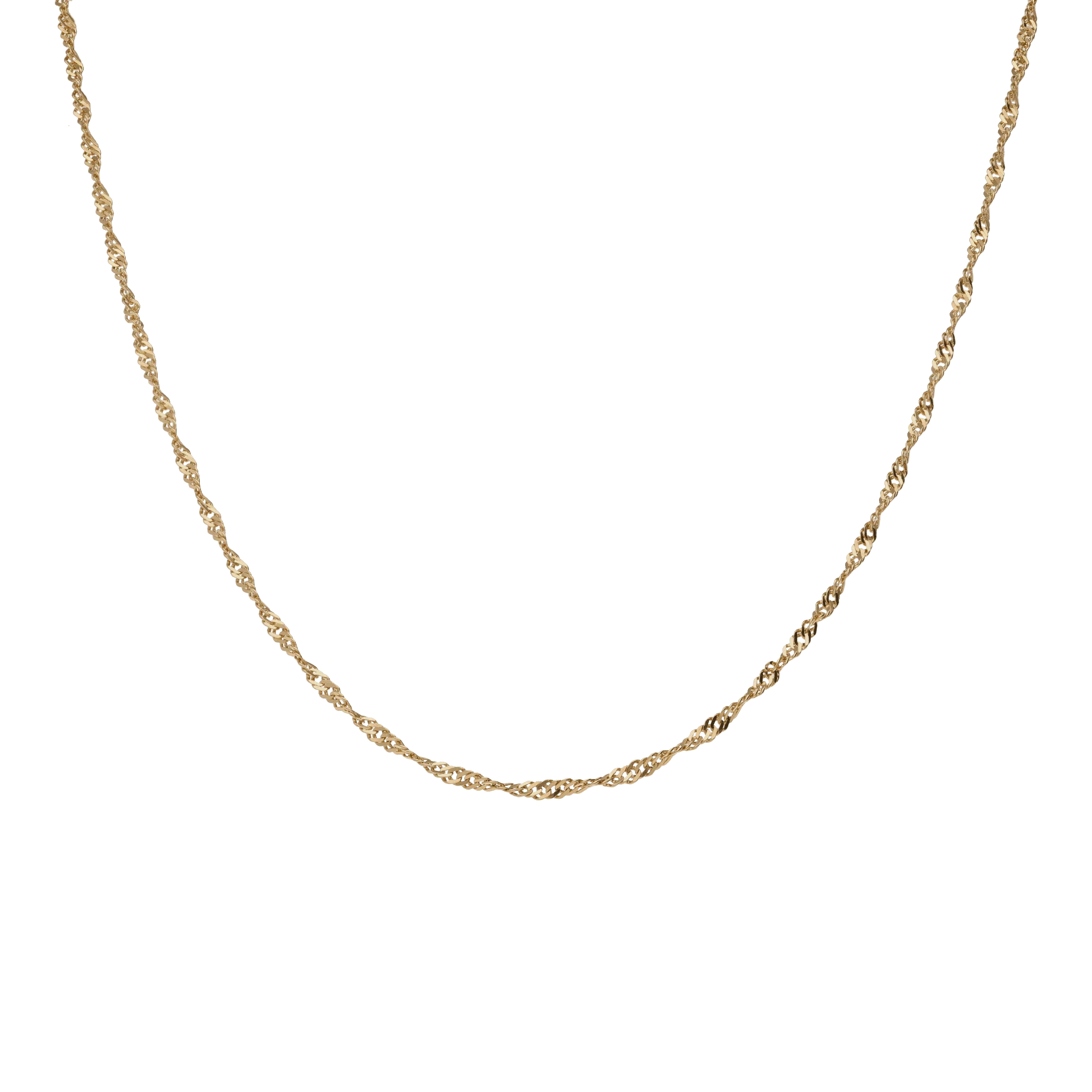 Singapore chain 46cm 18K gold