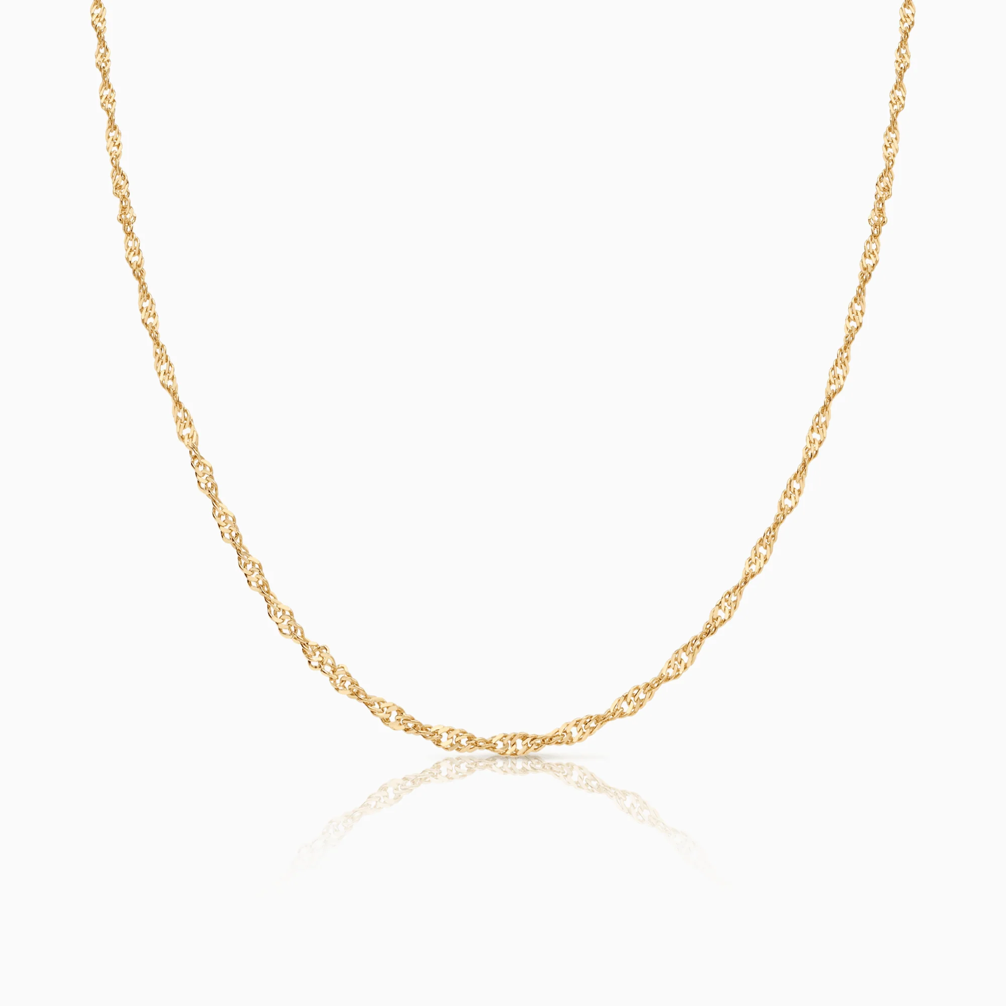 Singapore chain 49.5cm 18K gold