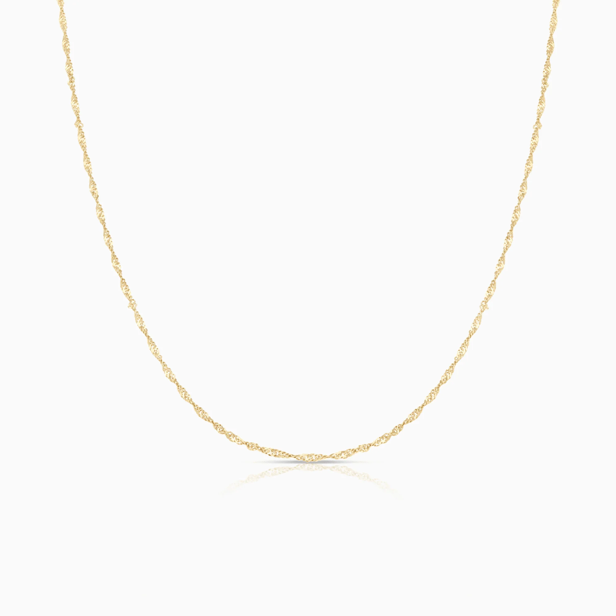 Singapore Chain 50cm 14K Gold