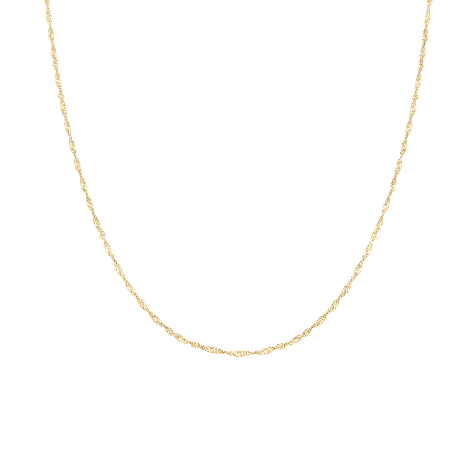 Singapore Chain 50cm 14K Gold - Image 2