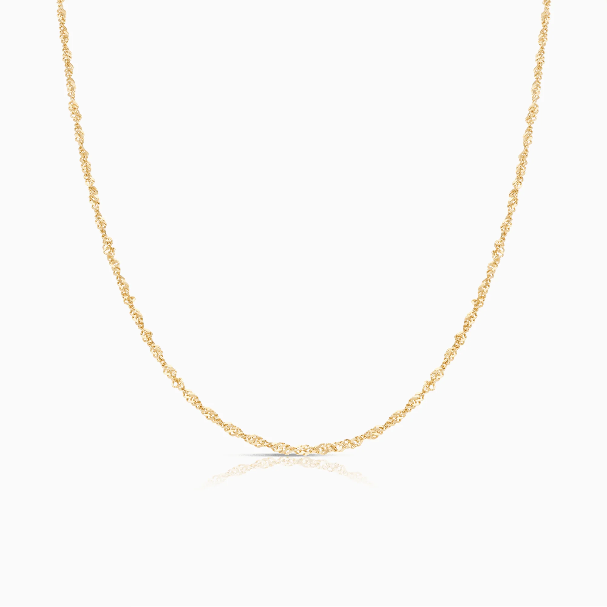 Singapore chain 52cm 18K gold