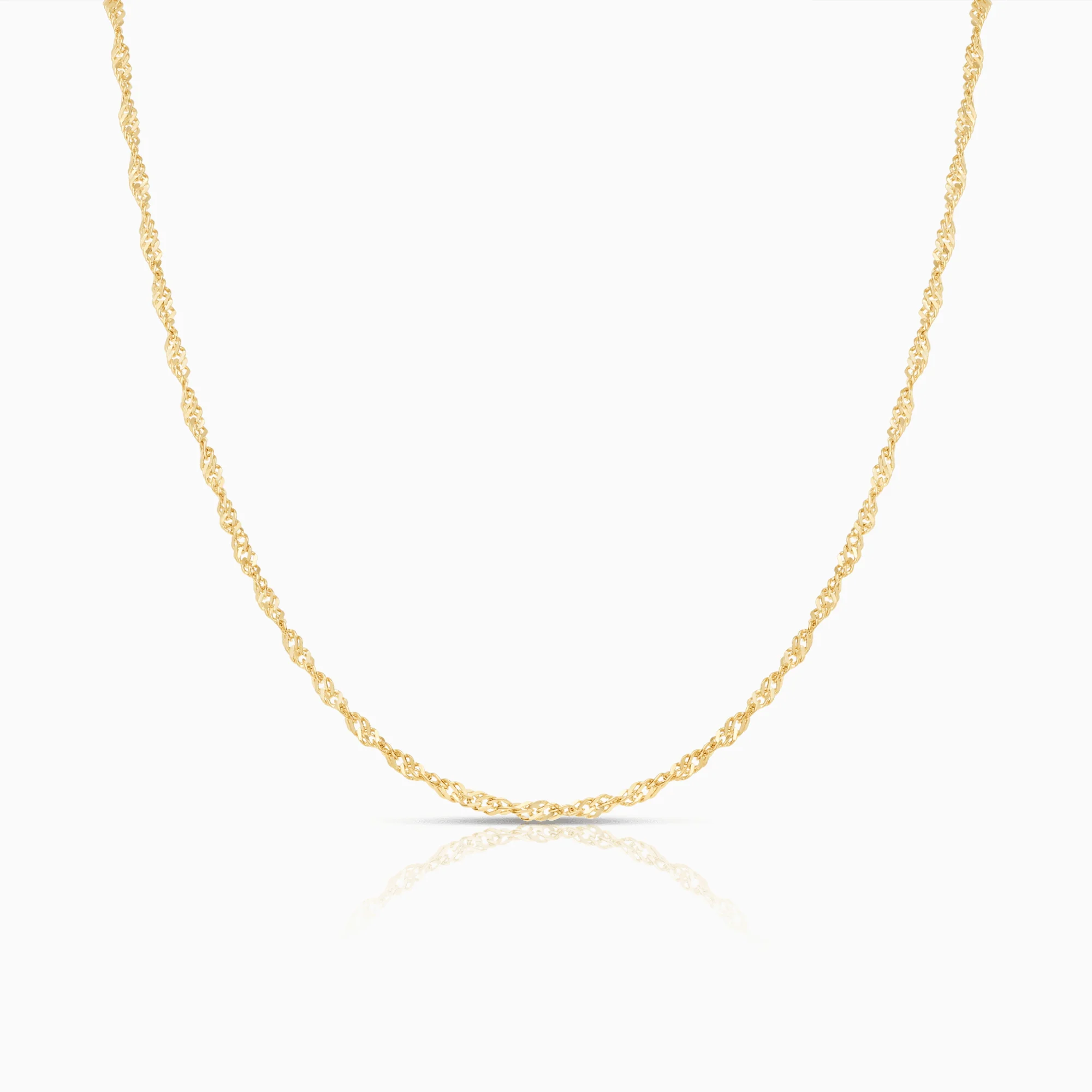 Singapore Chain 58cm 18K Gold