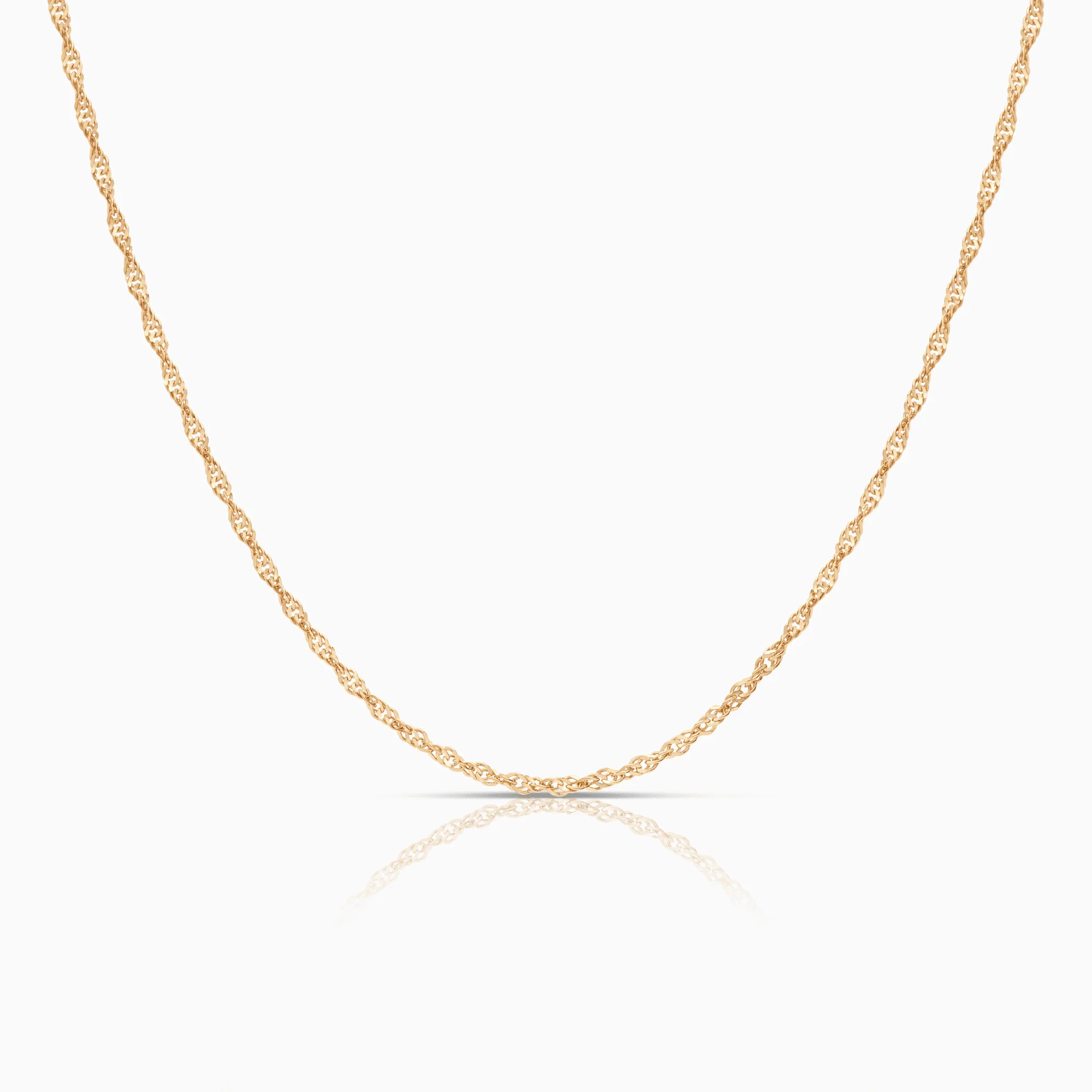 Singapore chain 6.59g 18K gold