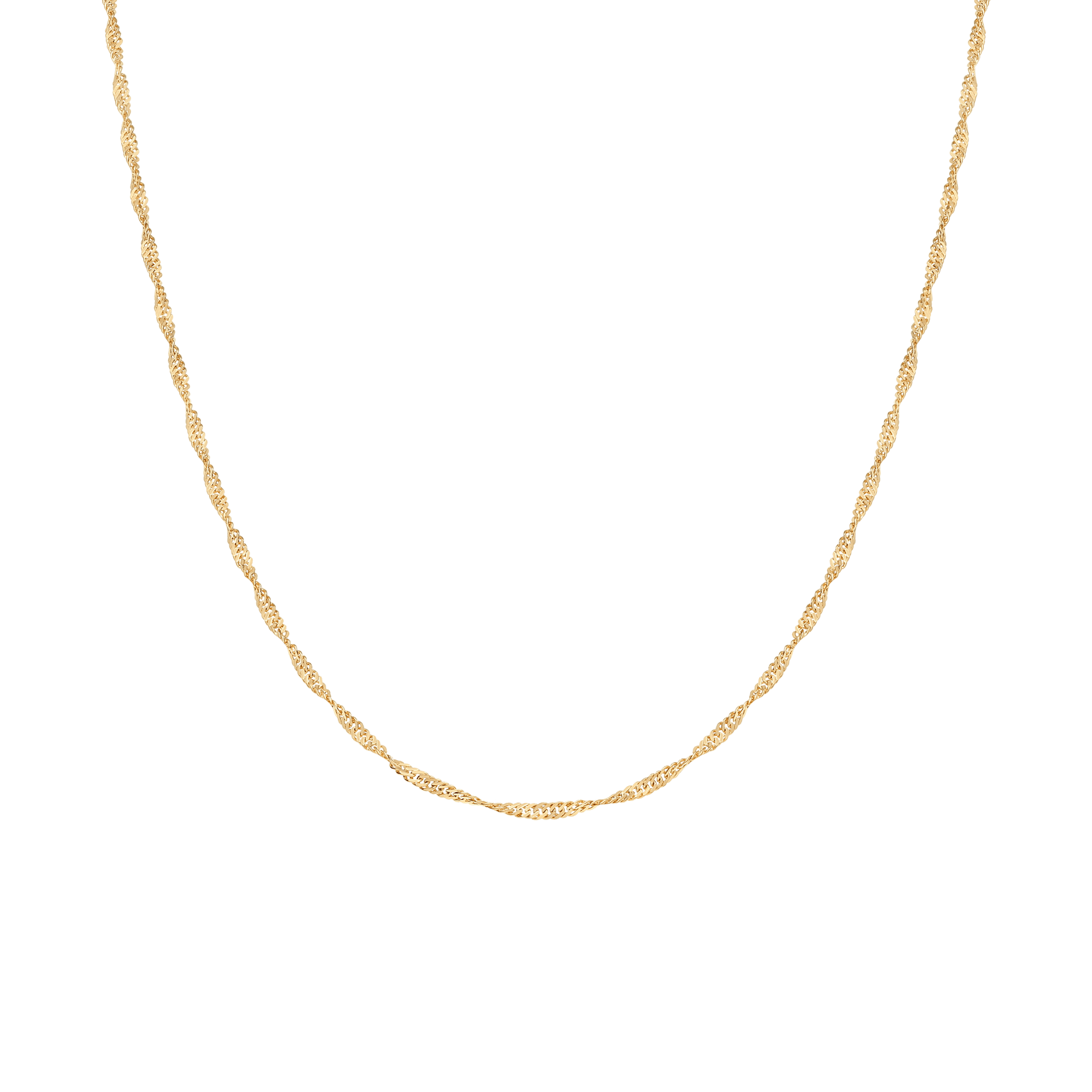 Singapore chain 69cm 18K gold - Image 2