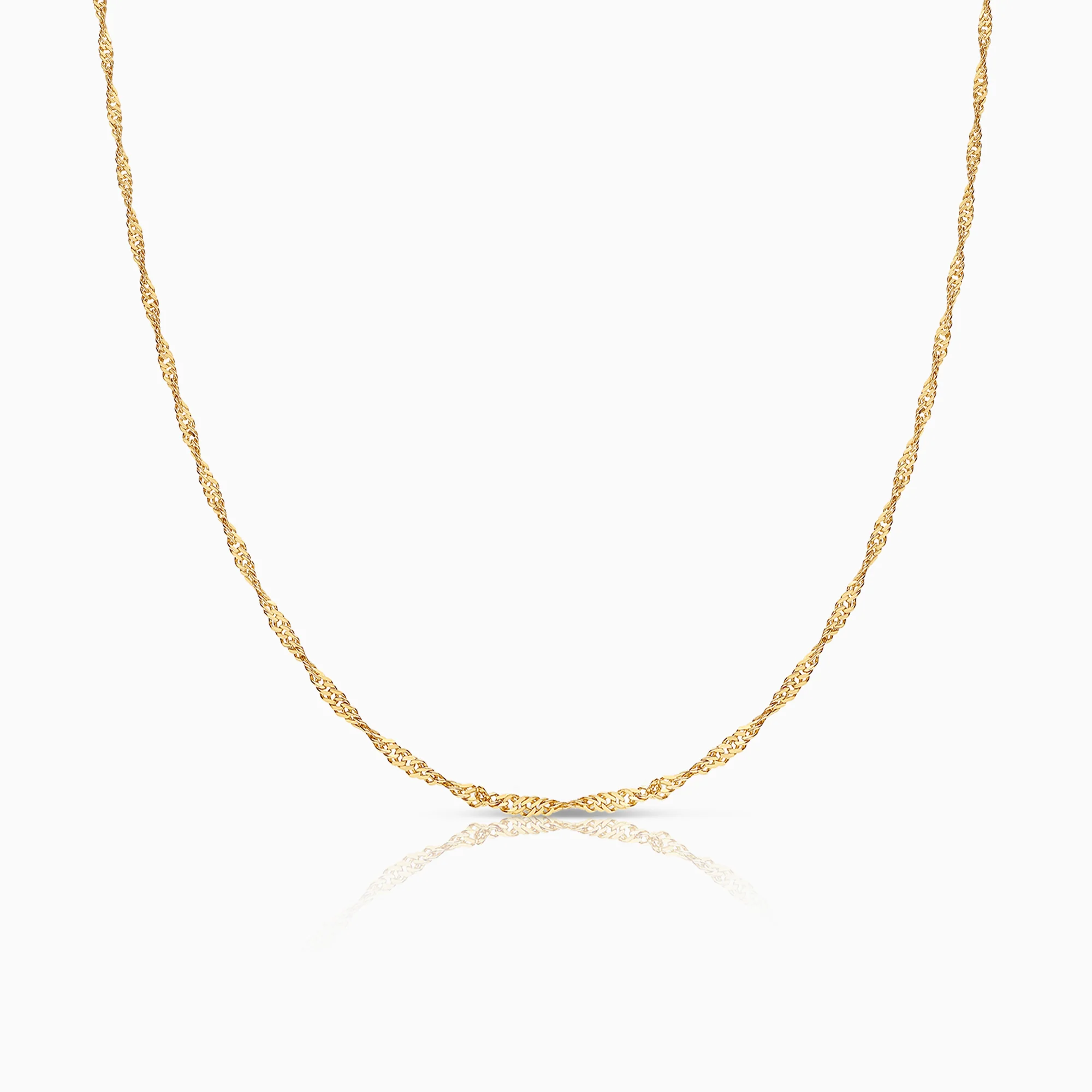 Singapore chain 37.5cm 18K gold