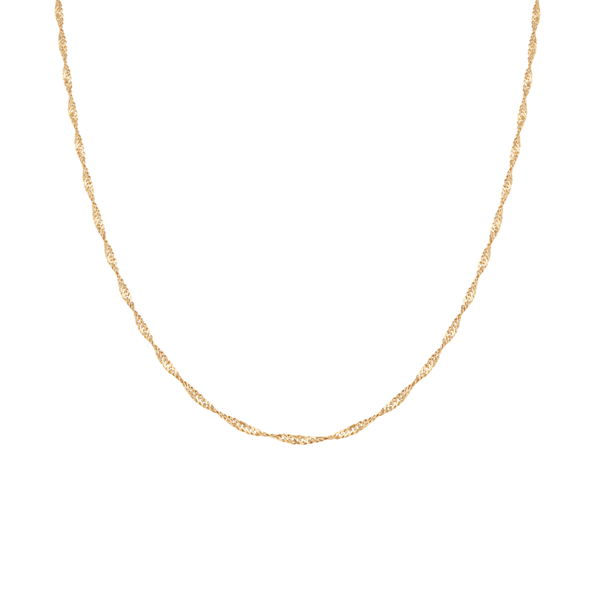 Singapore chain 38cm 18K gold - Image 2
