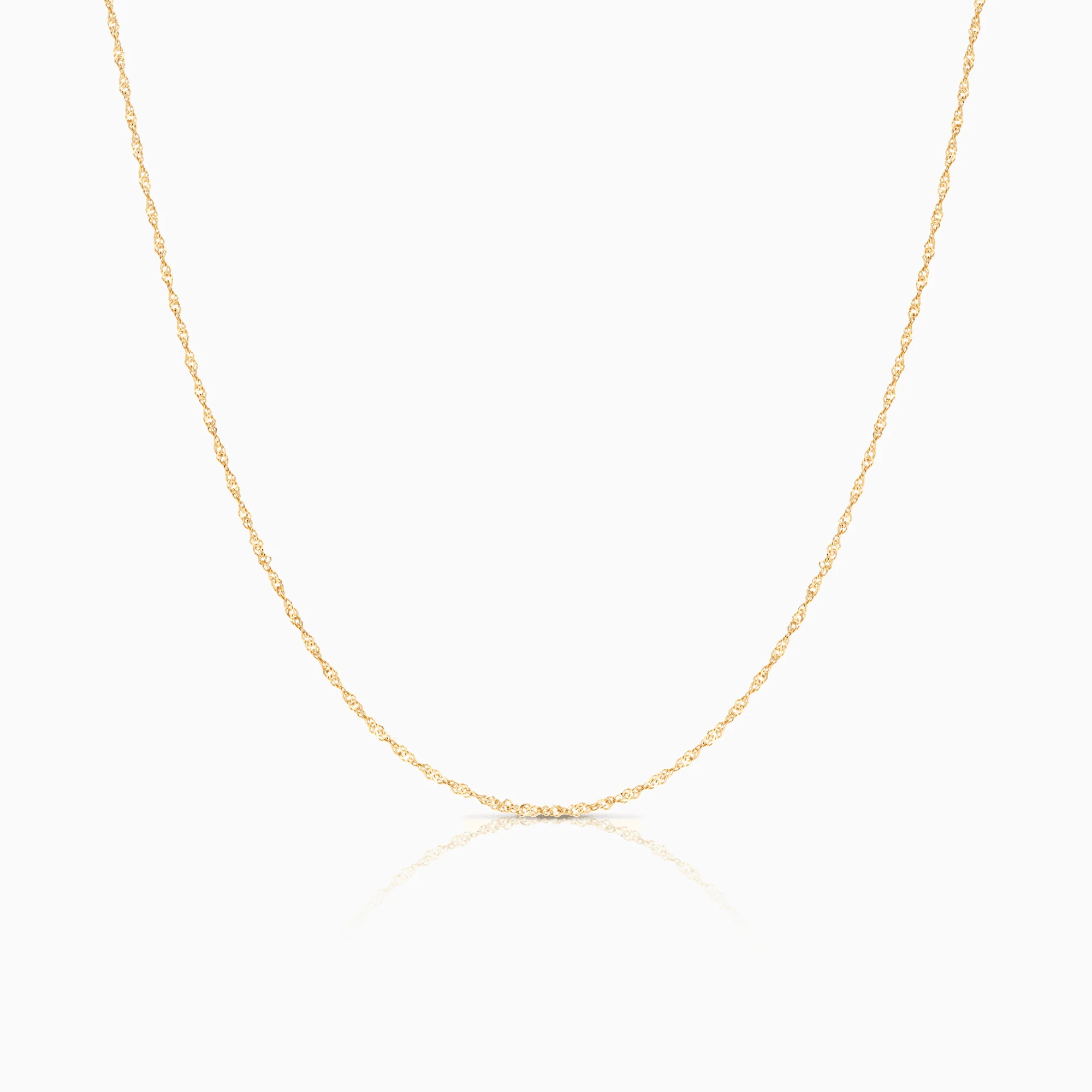 Singapore chain 38cm 18K gold