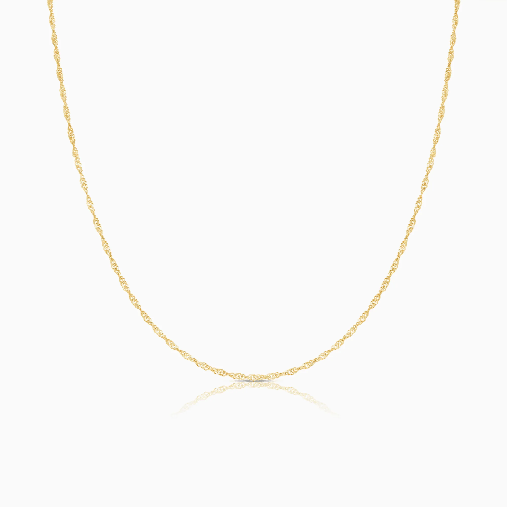 Singapore chain 40cm 18K gold