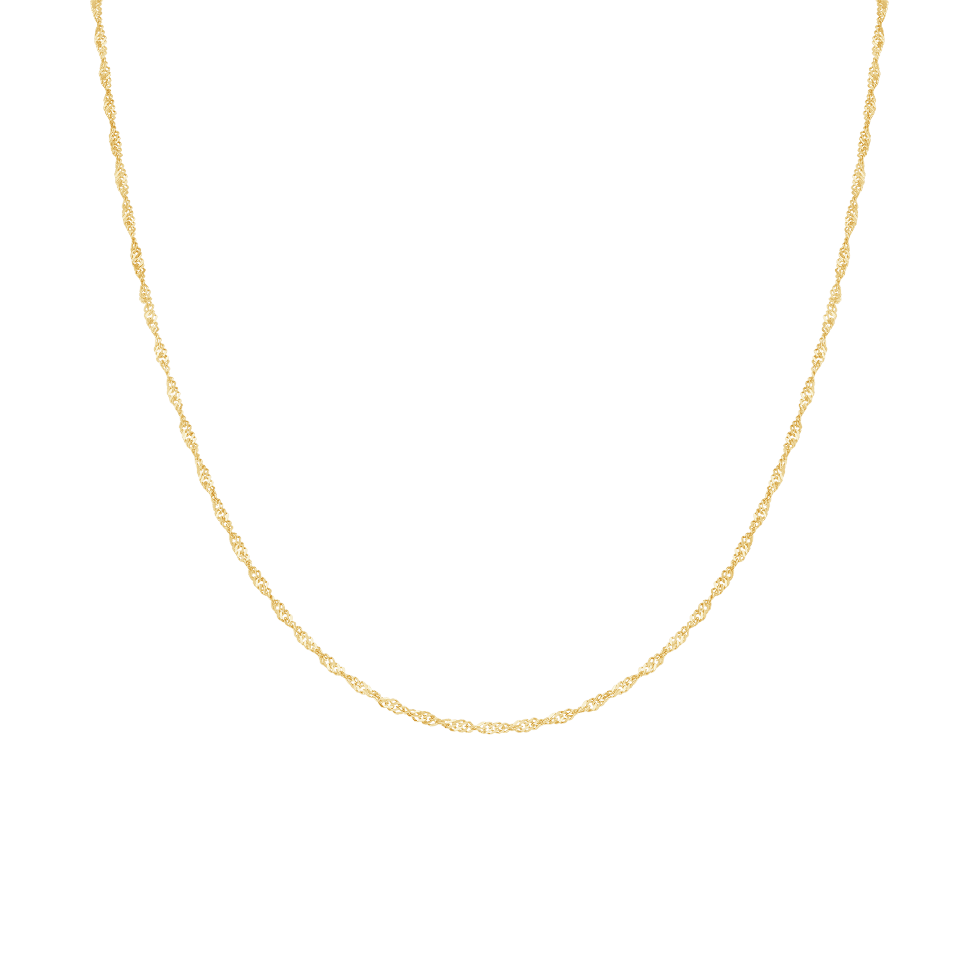 Singapore chain 40cm 18K gold - Image 2