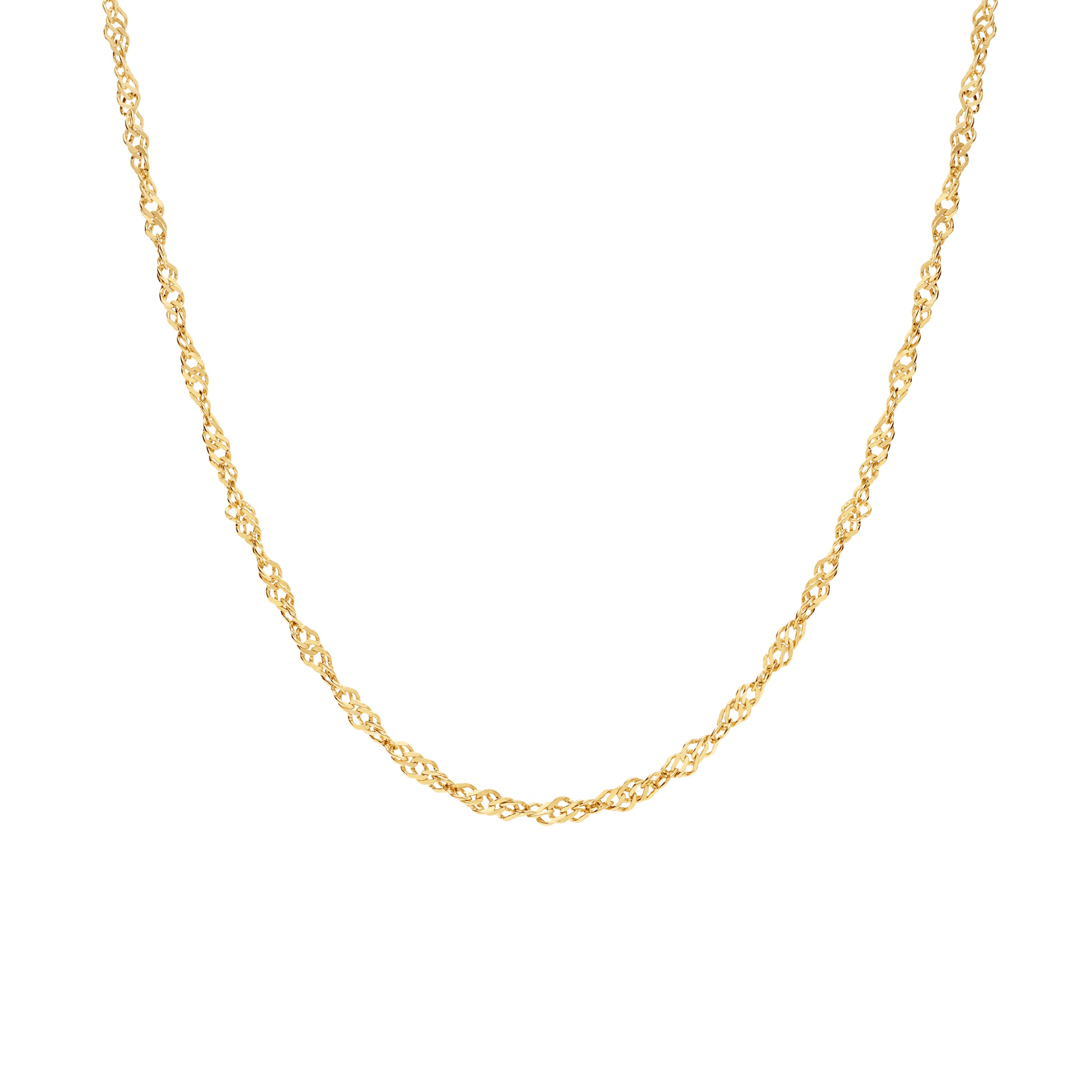 Singapore chain 40cm 18K gold - Image 2