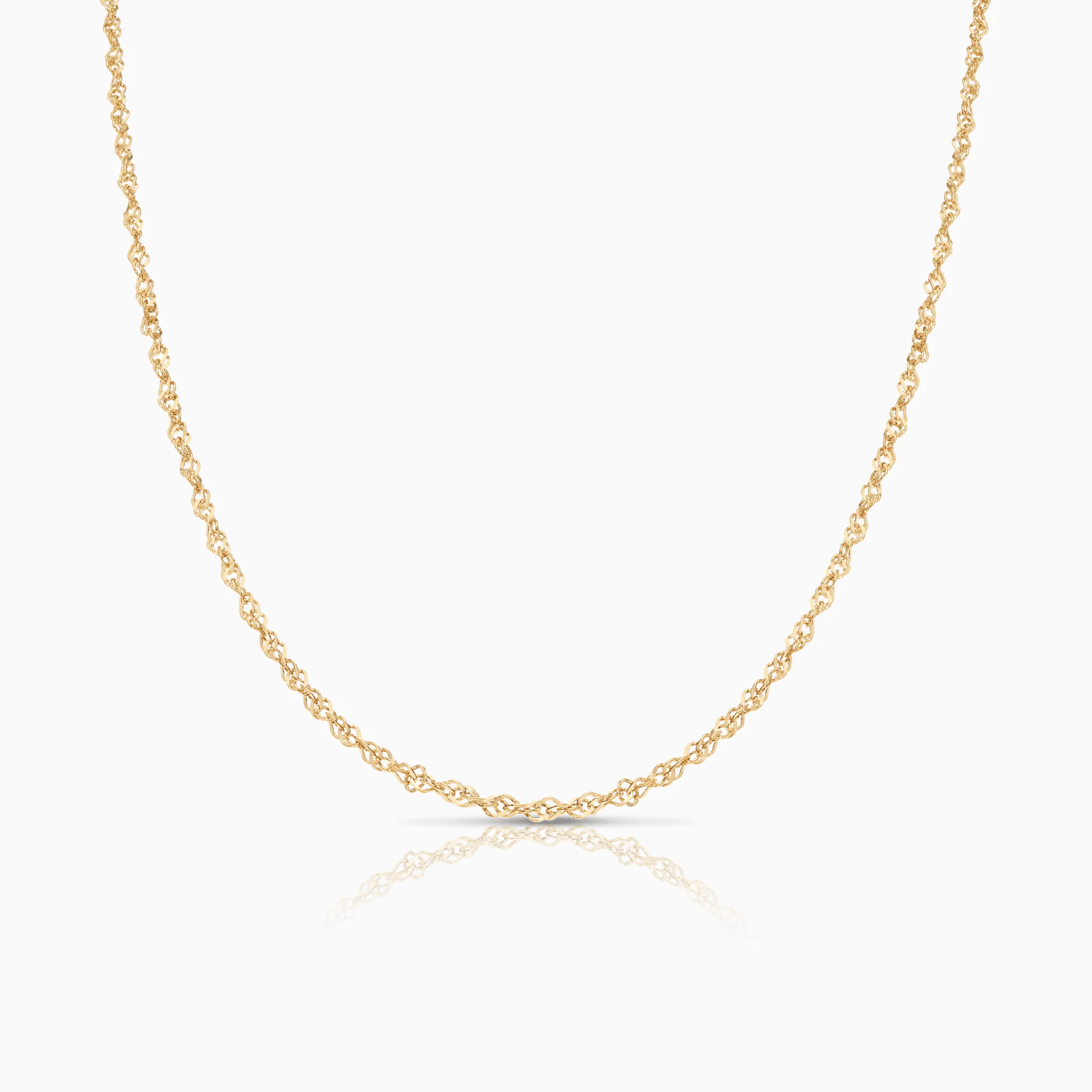 Singapore chain 41.5cm 18K gold