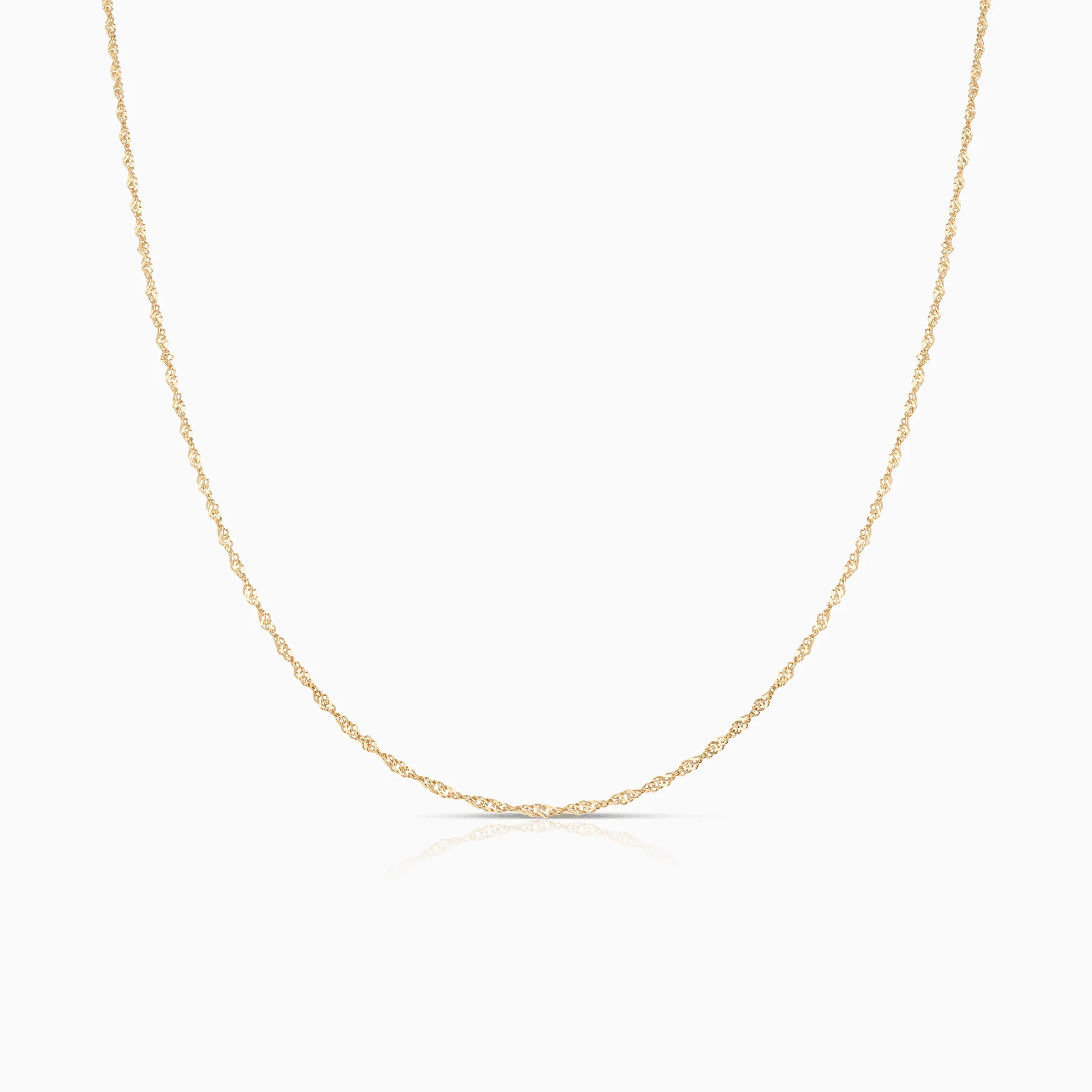Singapore chain 41.5cm 18K gold