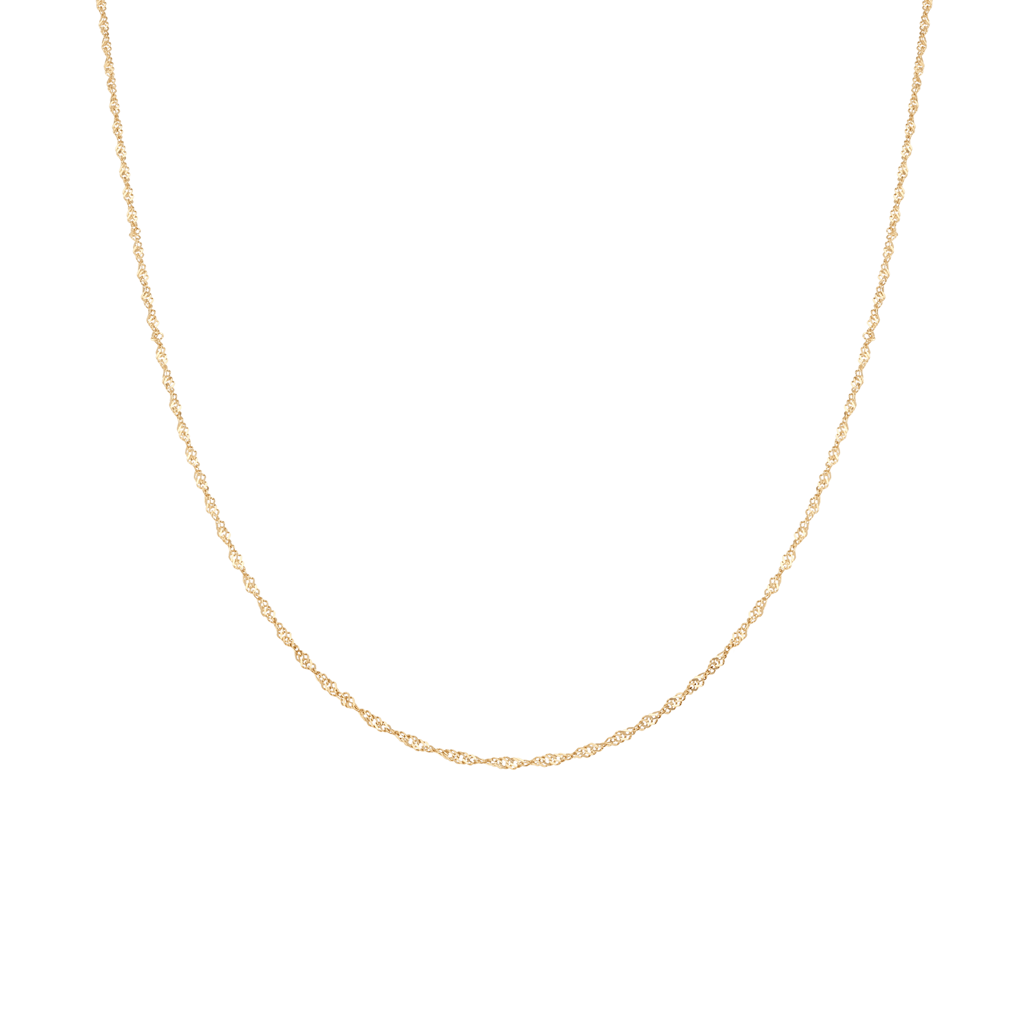 Singapore chain 41.5cm 18K gold - Image 2