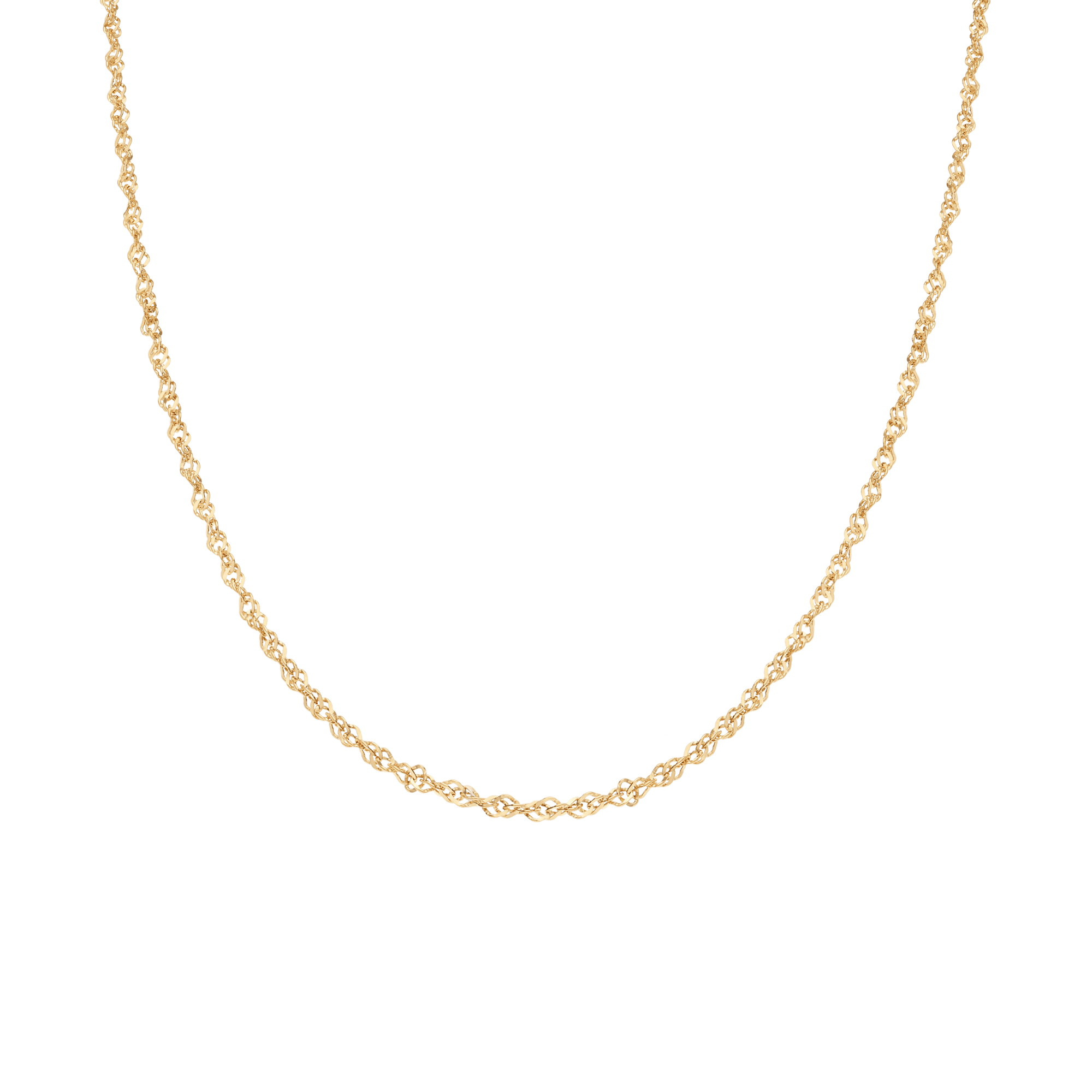 Singapore chain 41.5cm 18K gold - Image 2