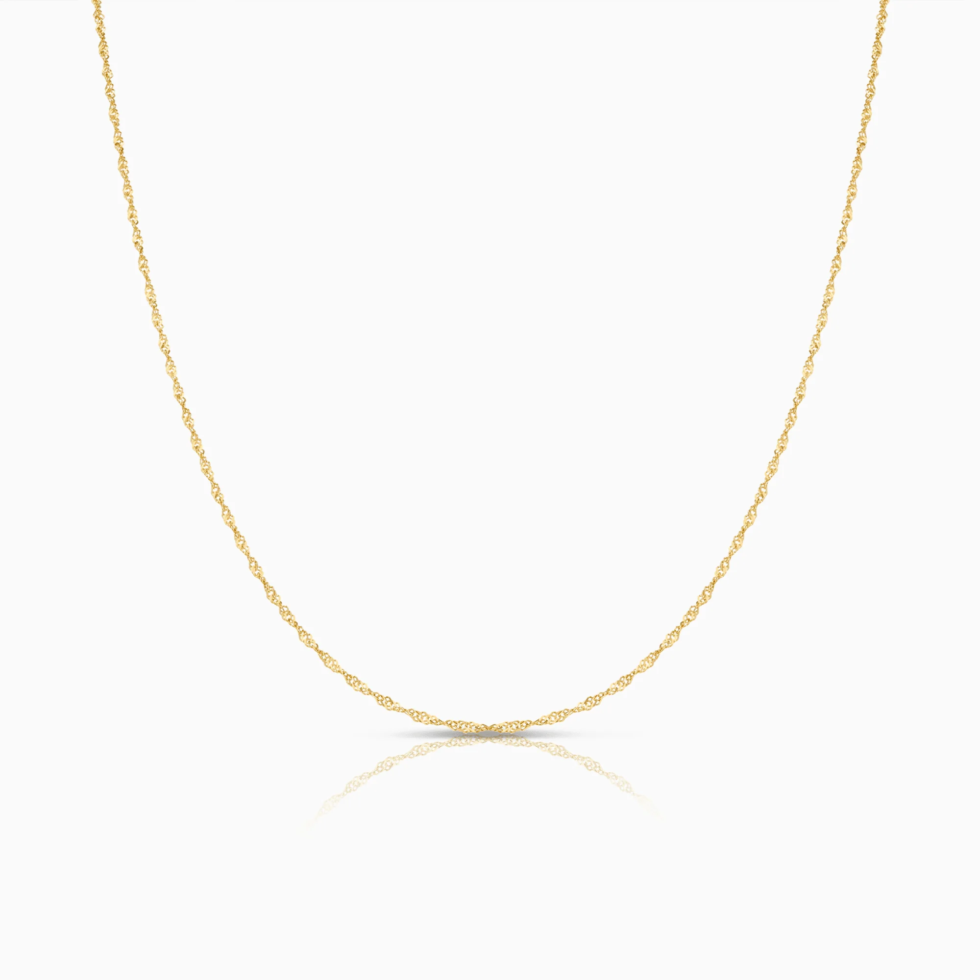 Singapore chain 41.5cm 18K gold