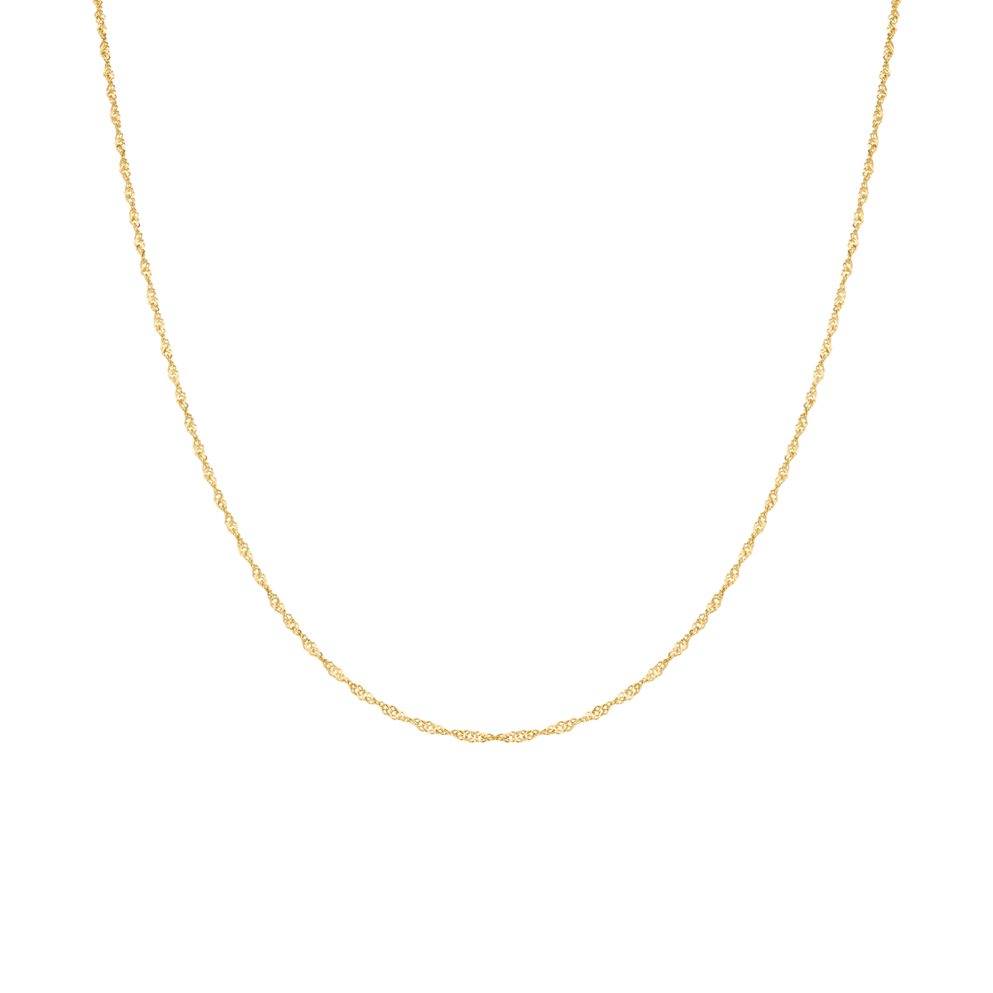 Singapore chain 41.5cm 18K gold - Image 2