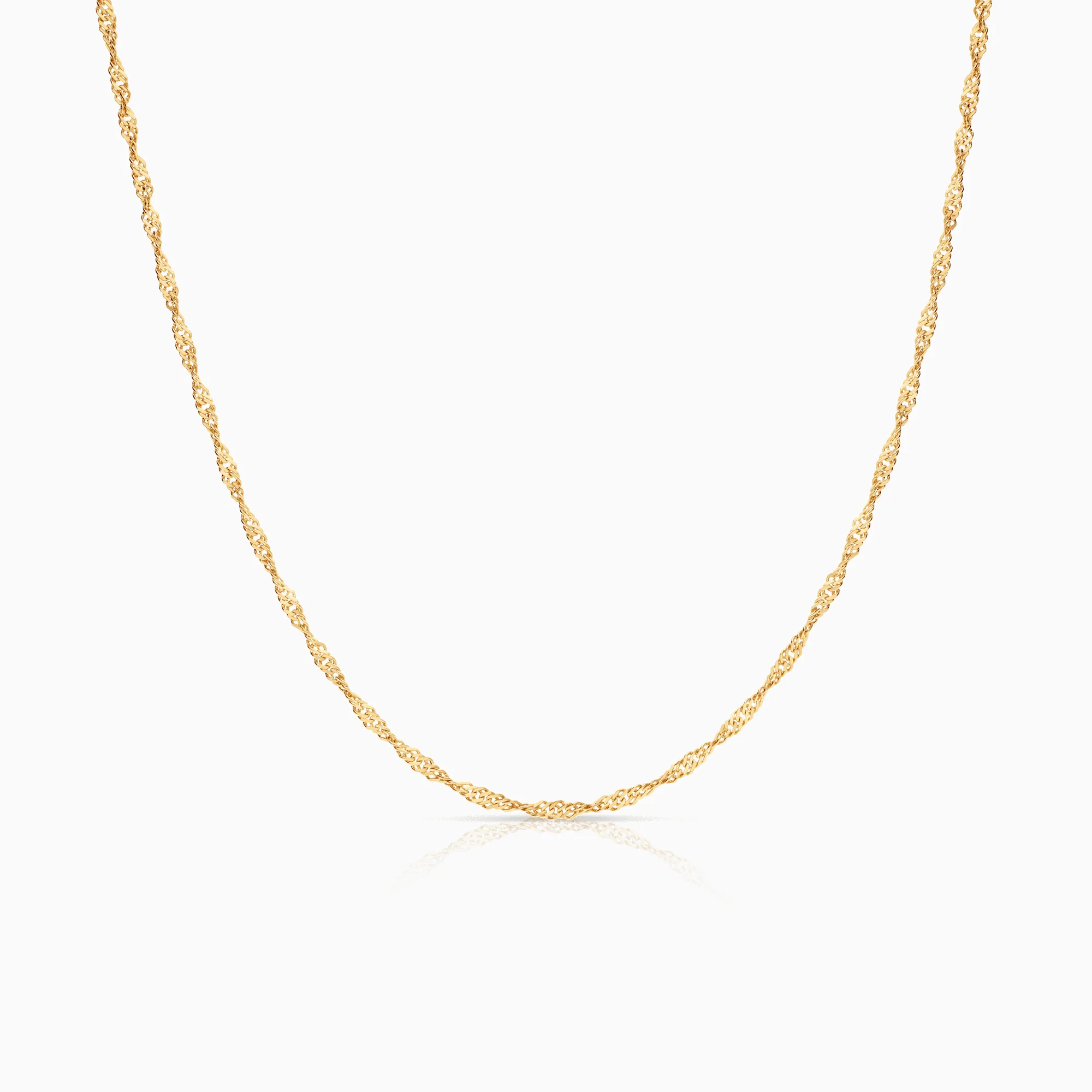 Singapore chain 41.5cm 18K gold