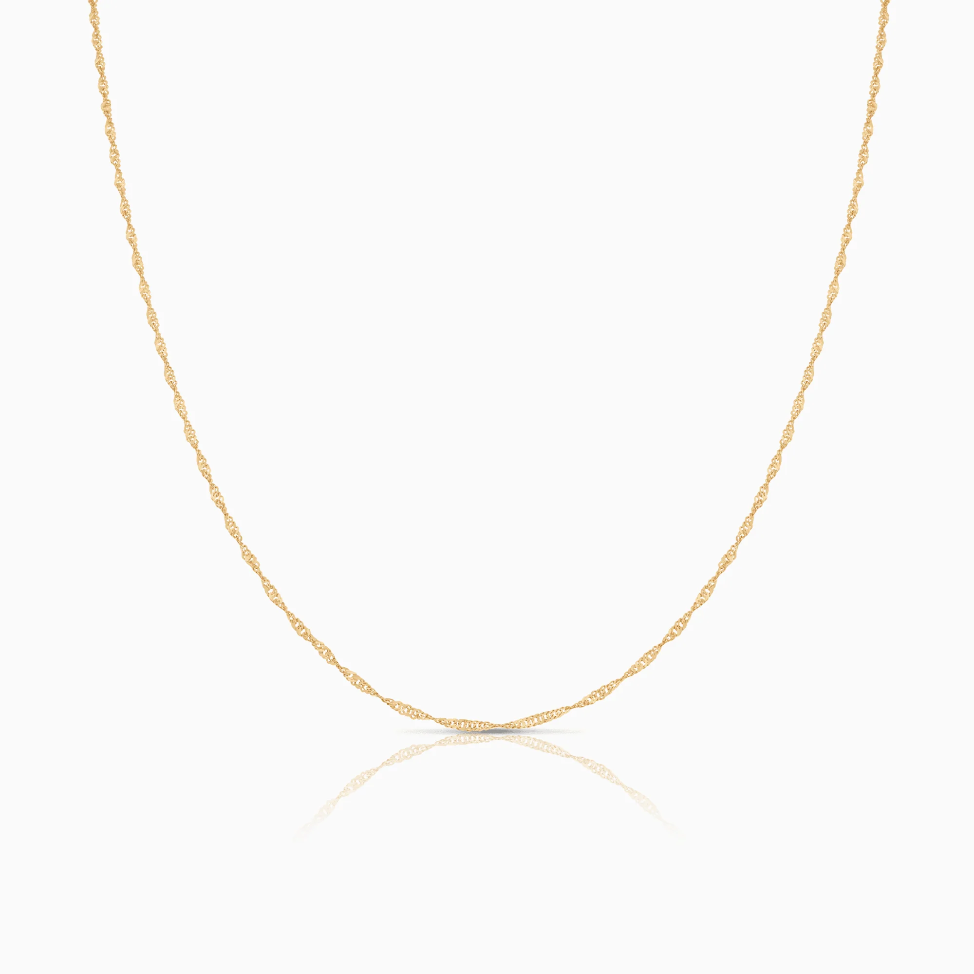 Singapore chain 41cm 18K gold