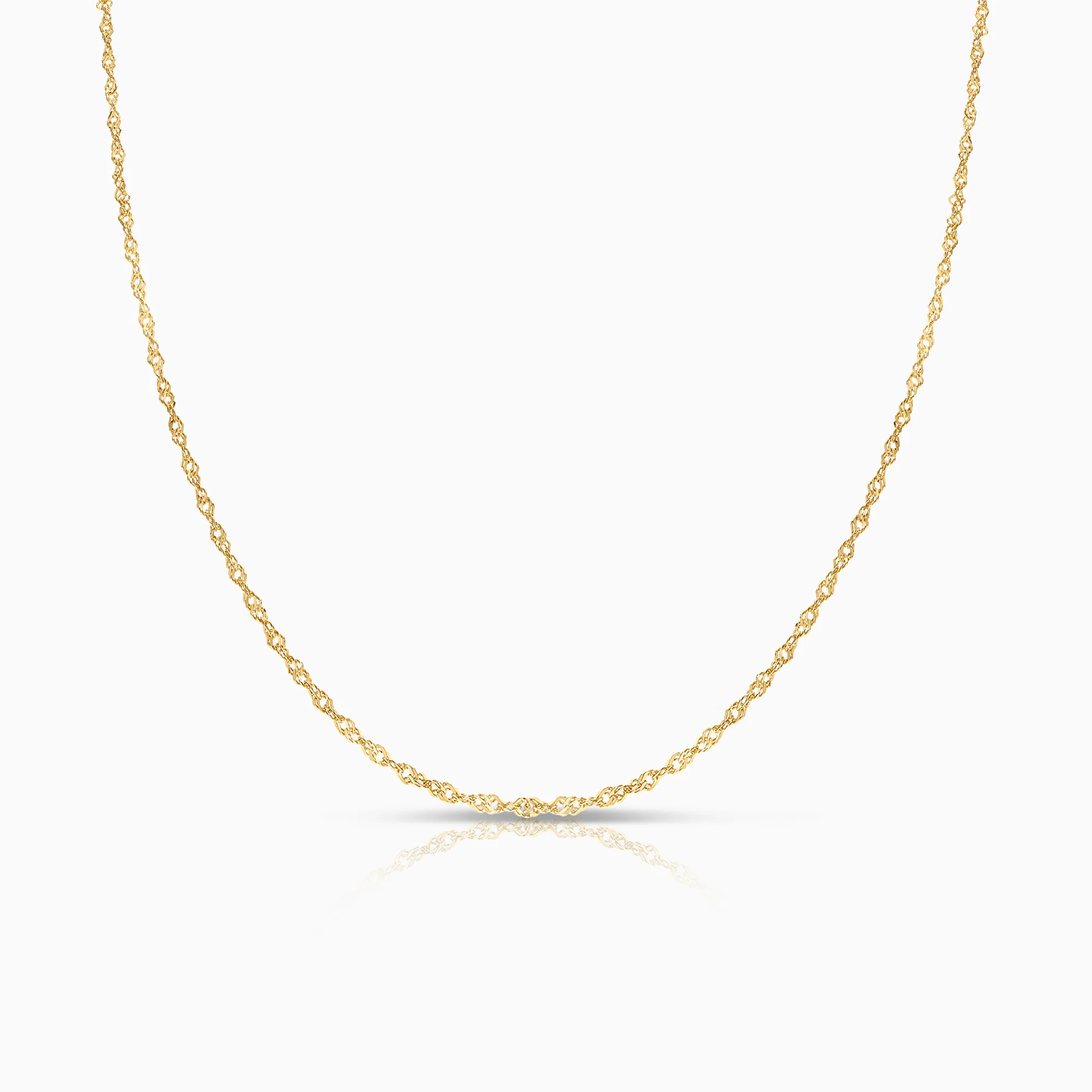 Singapore chain 42.5cm 18K gold