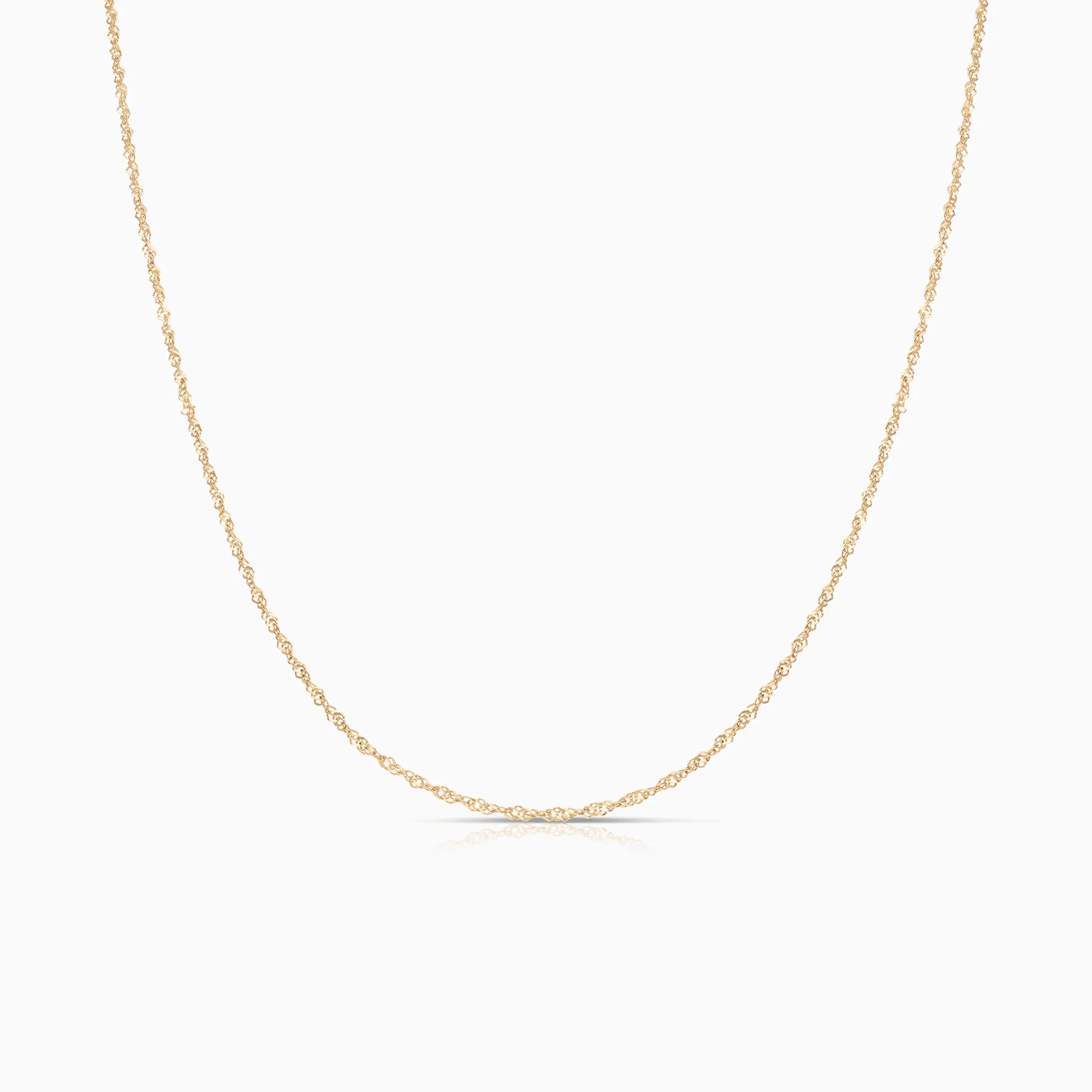 Singapore chain 41.5cm 18K gold