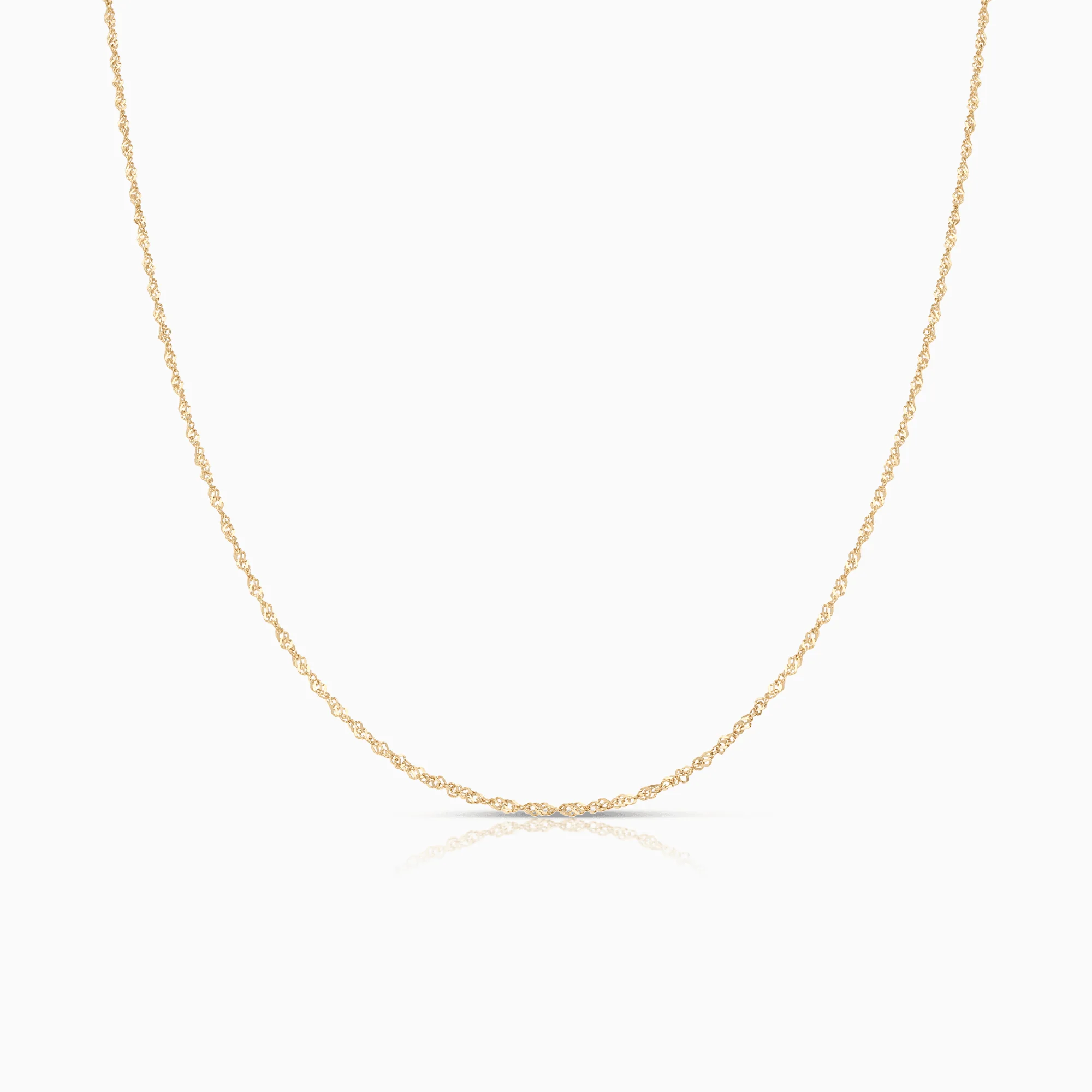 Singapore chain 42cm 18K gold