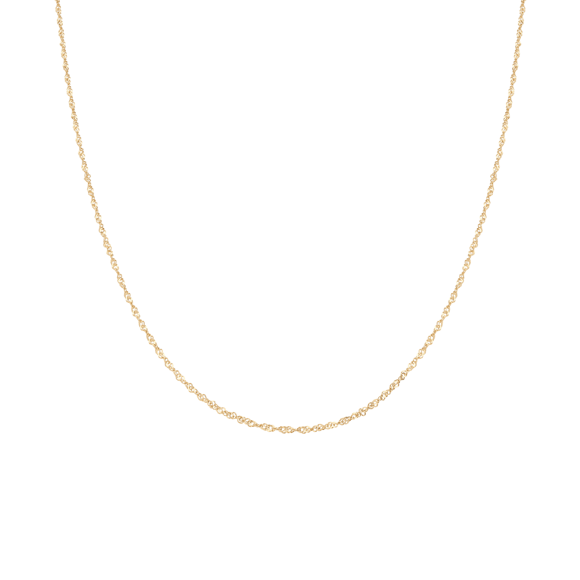 Singapore chain 42cm 18K gold - Image 2