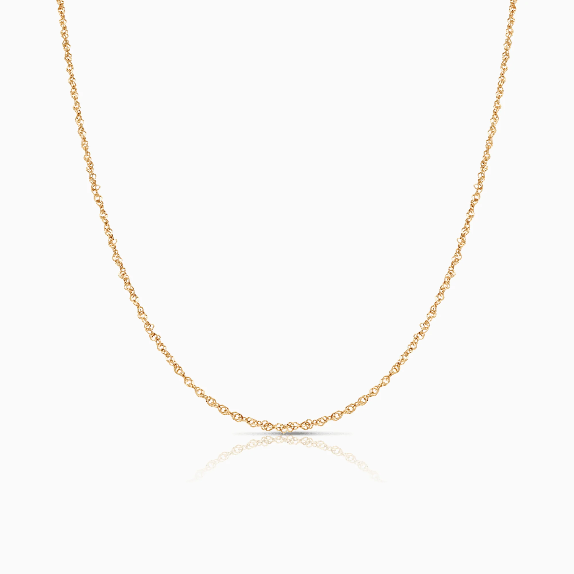 Singapore chain 42cm 18K gold