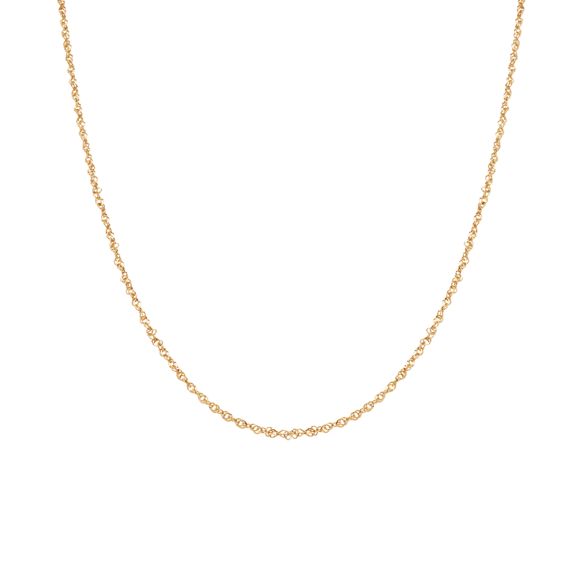 Singapore chain 42cm 18K gold - Image 2
