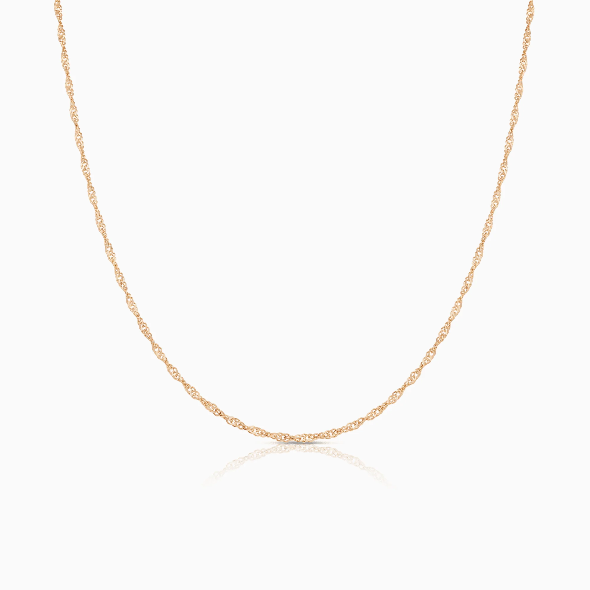 Singapore chain 42cm 18K gold