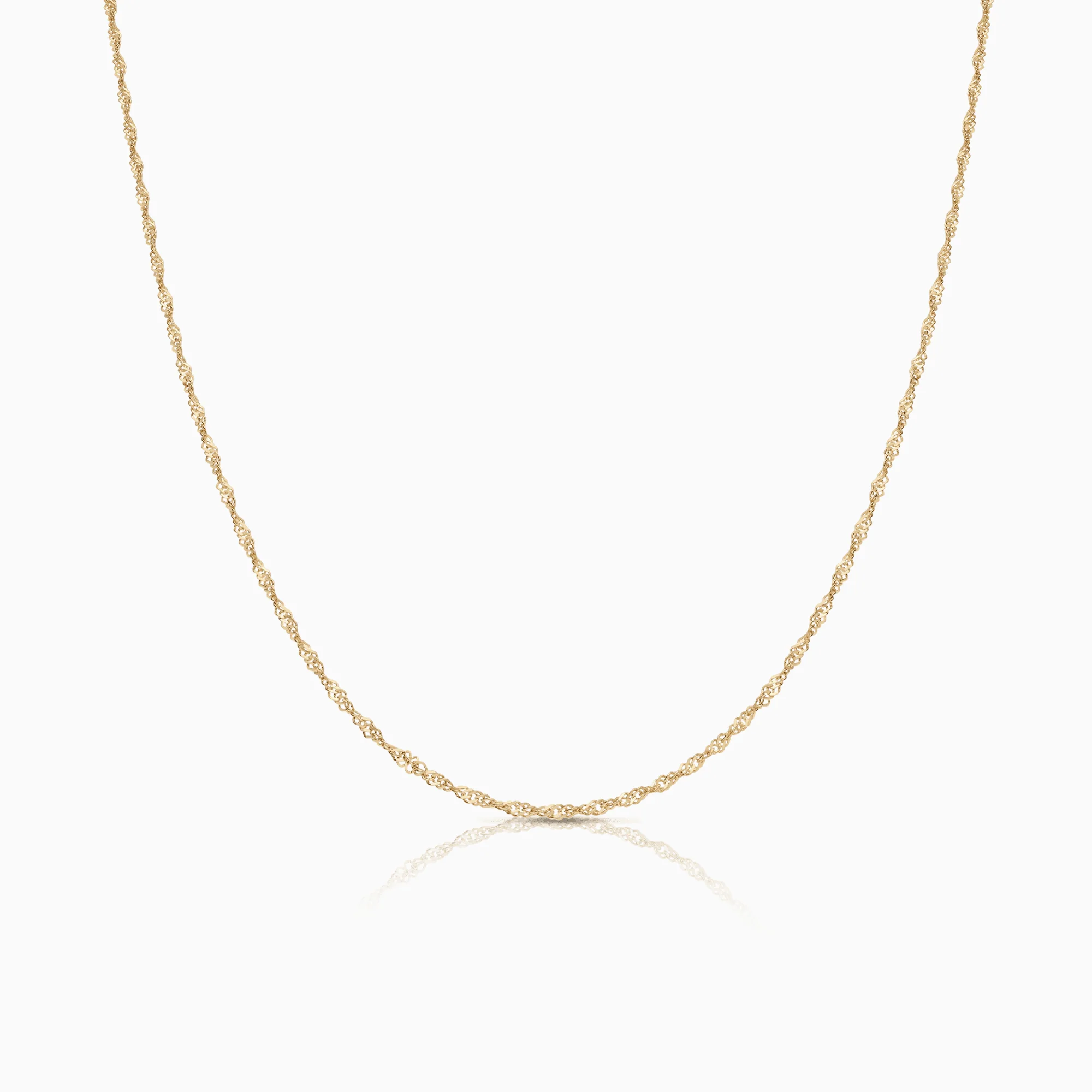 Singapore chain 42cm 18K gold