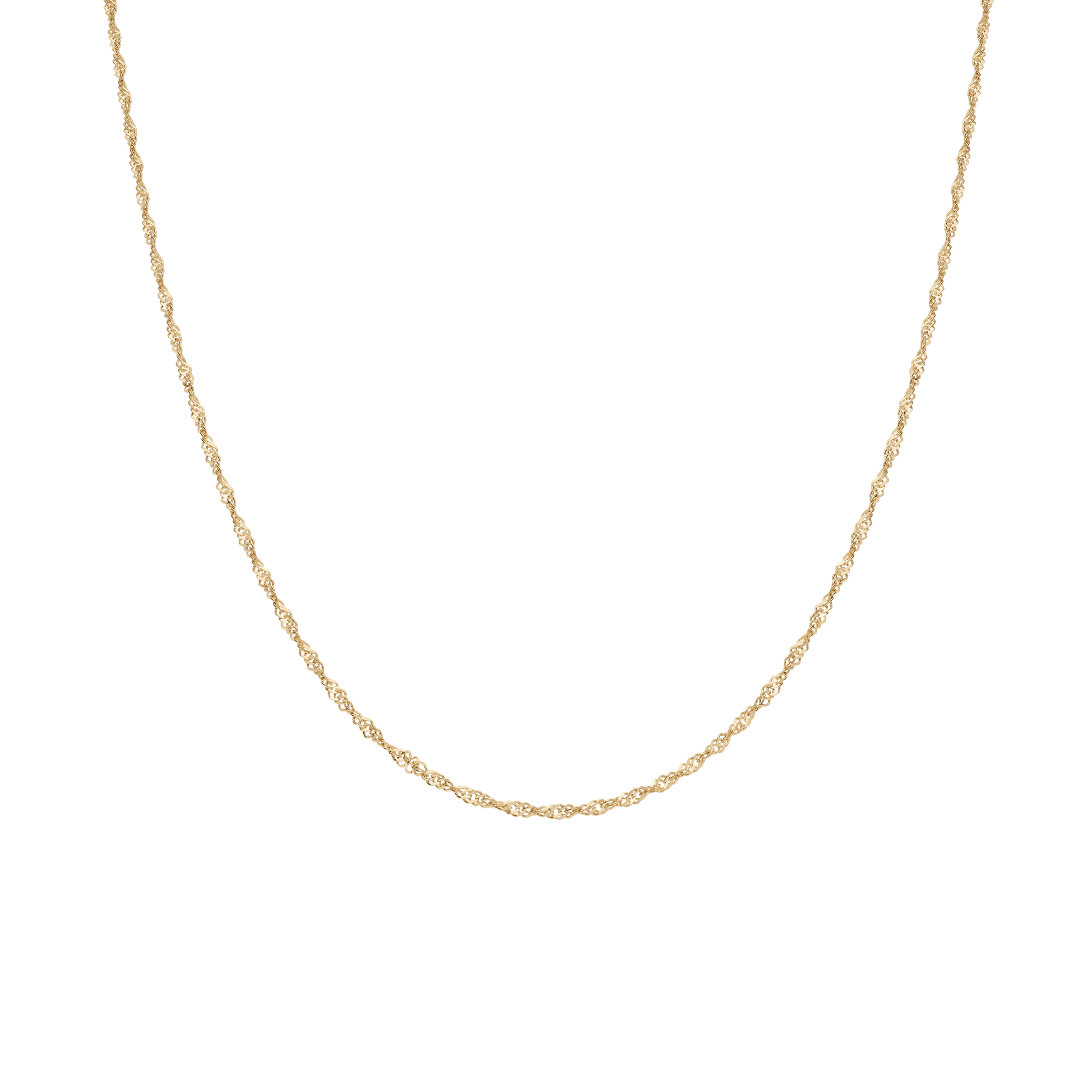 Singapore chain 42cm 18K gold - Image 2