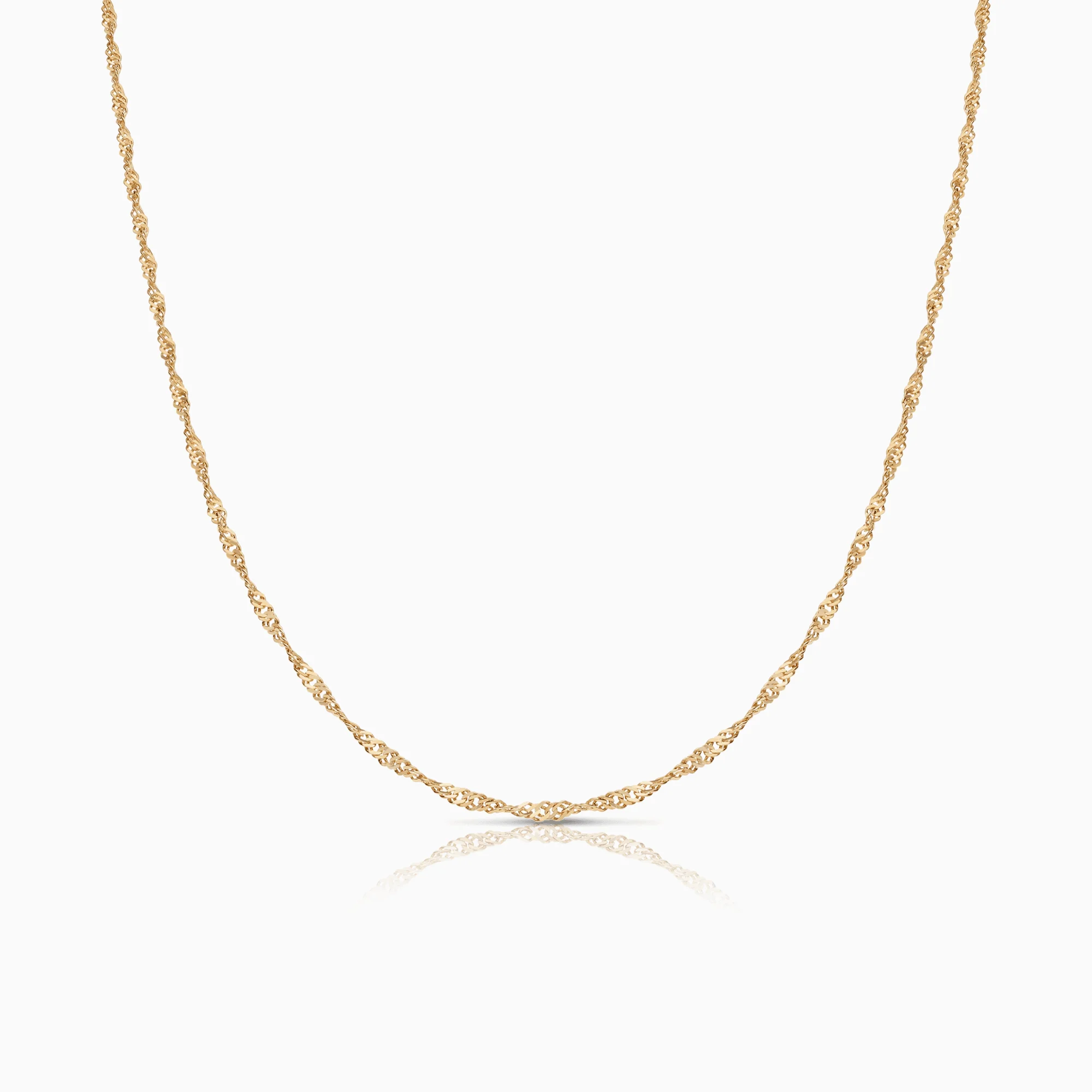 Singapore chain 42cm 18K gold