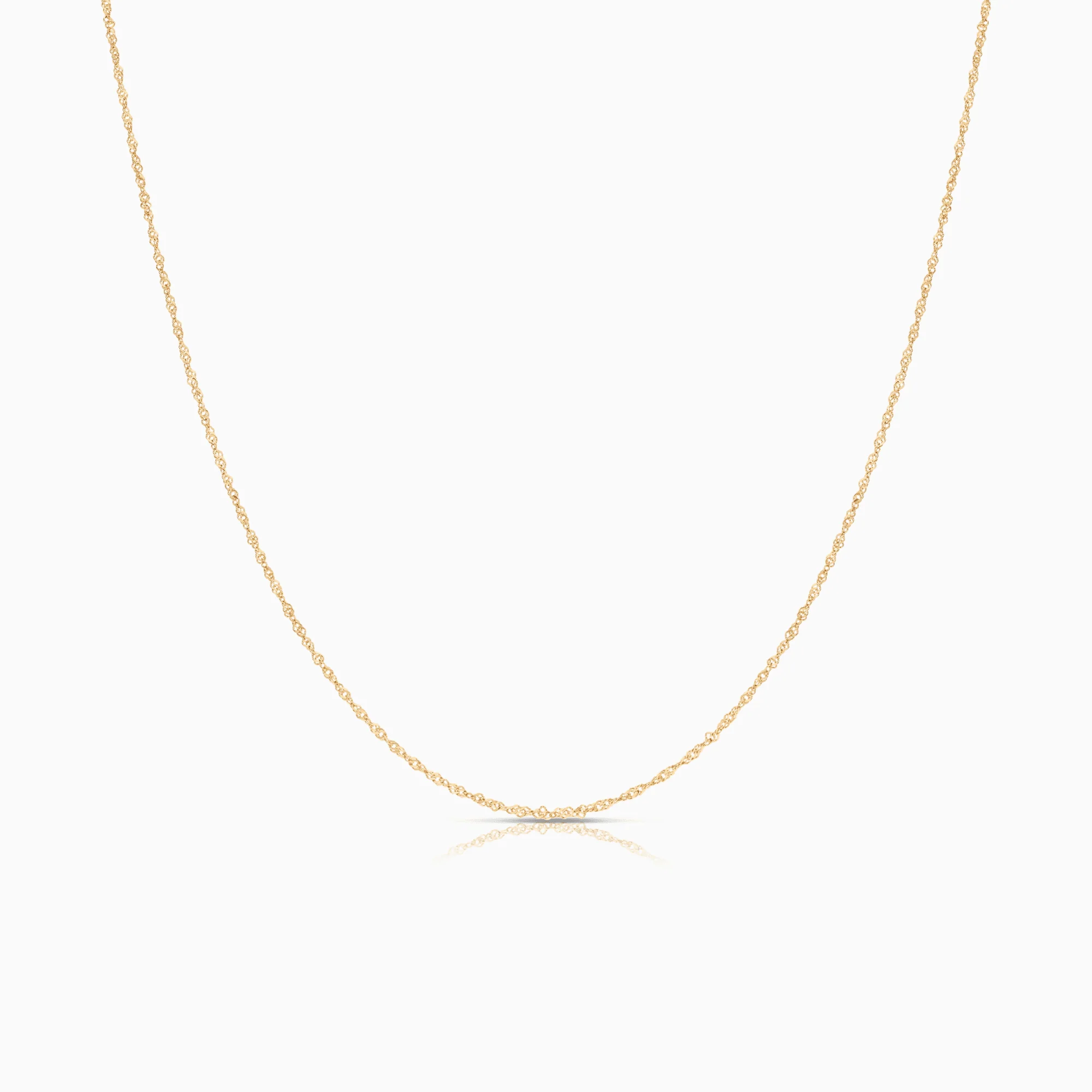 Singapore chain 42cm 18K gold