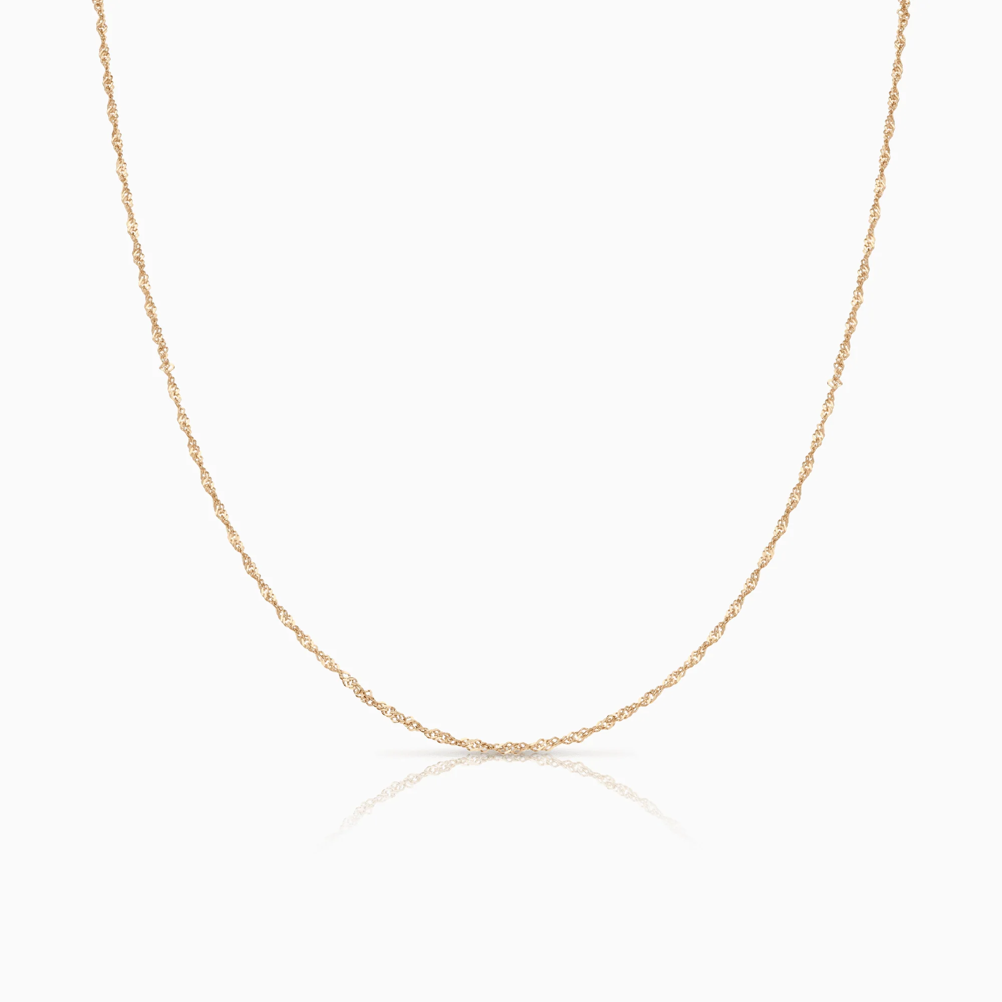 Singapore chain 44cm 18K gold