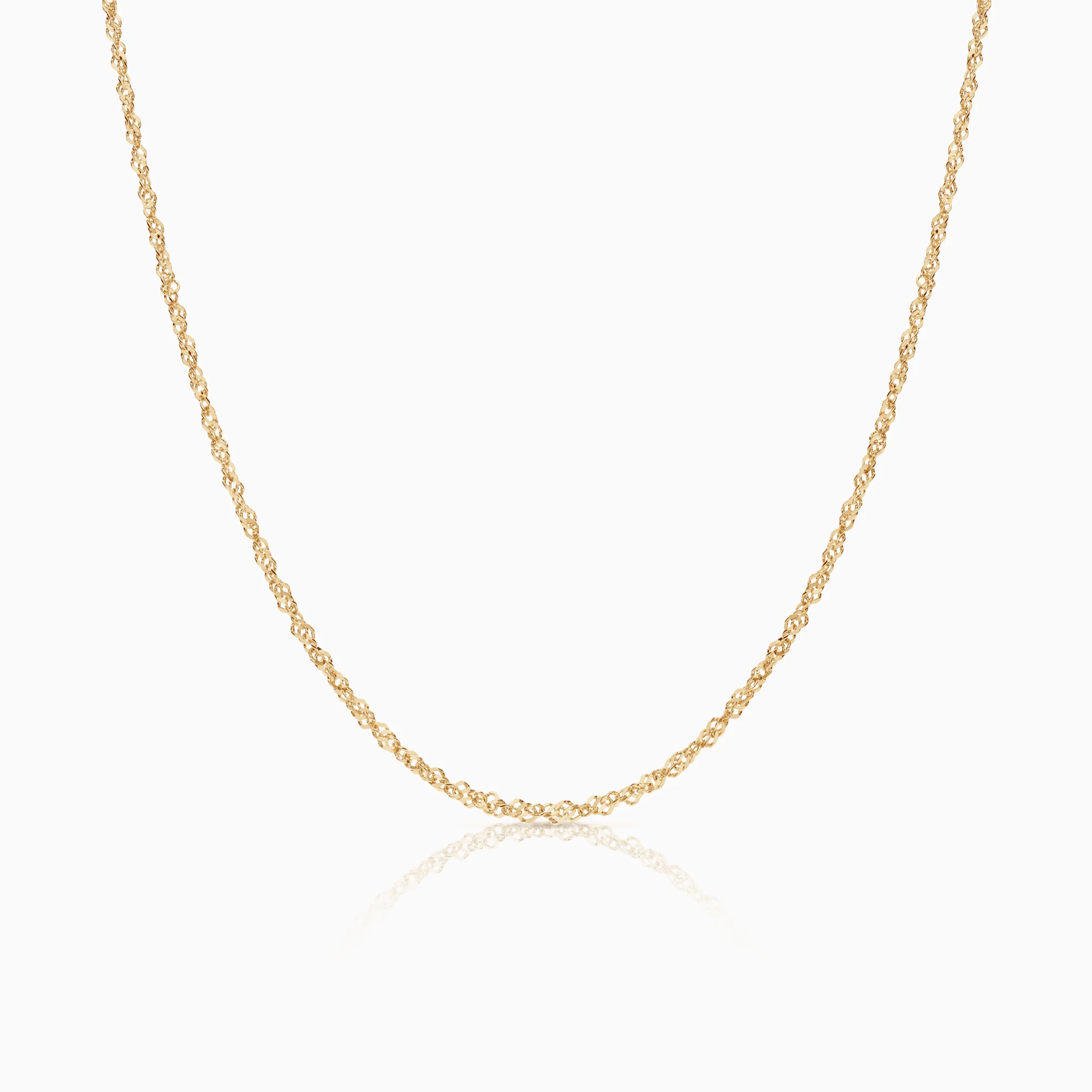 Singapore chain 44cm 18K gold