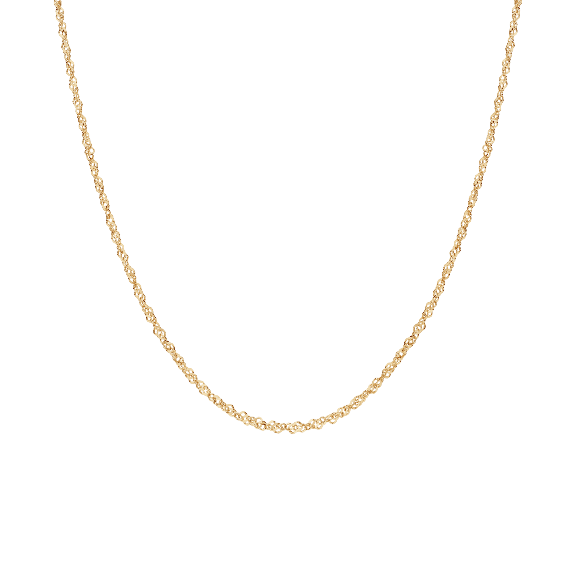 Singapore chain 44cm 18K gold - Image 2