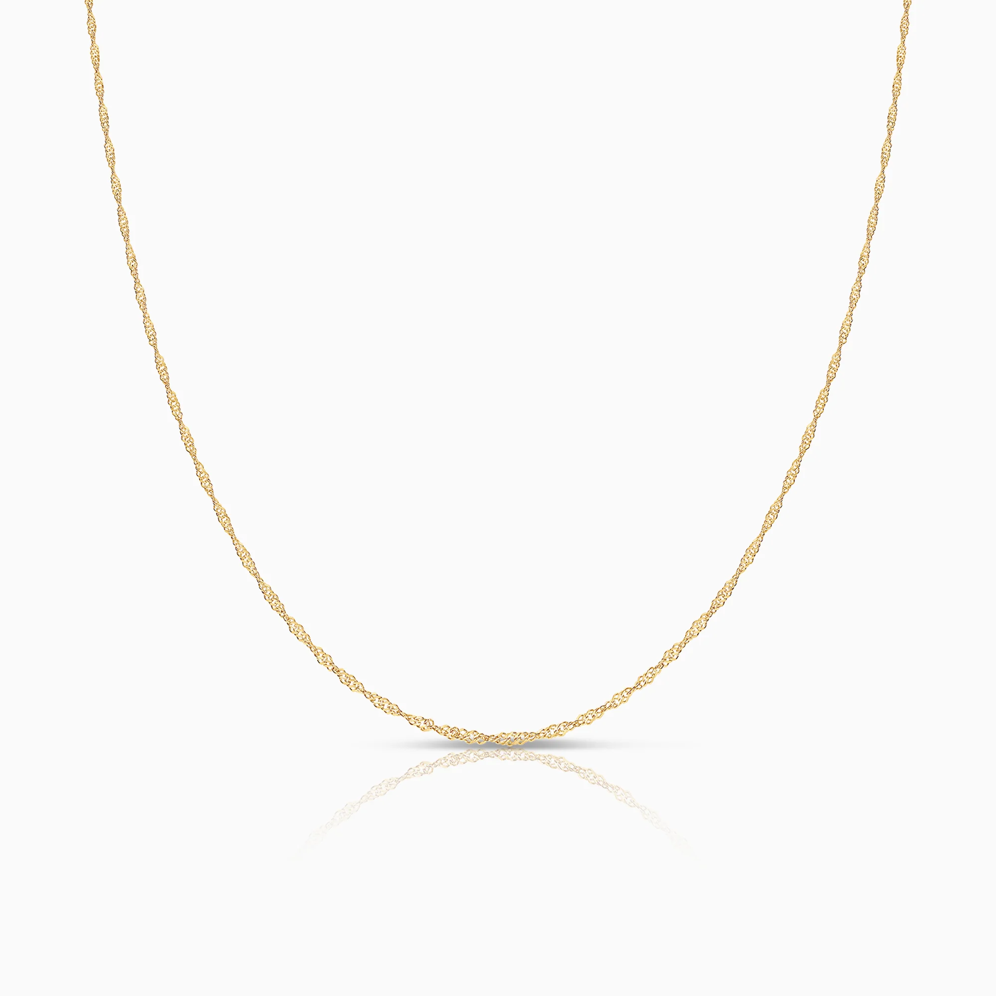 Singapore Chain 45.0cm 18K gold