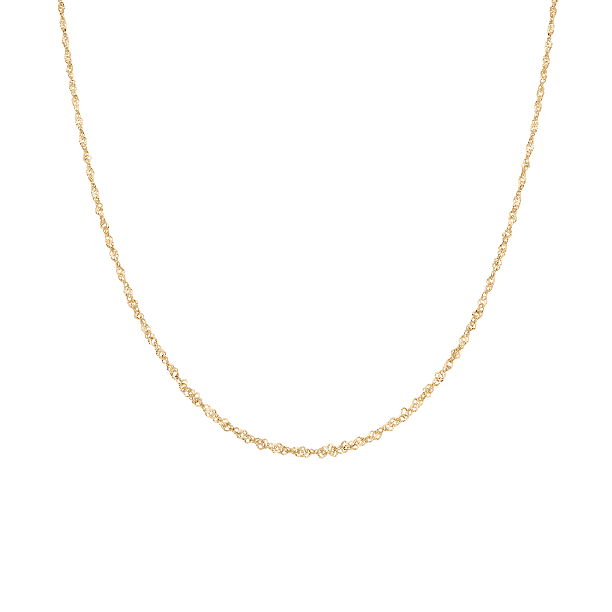 Singapore chain 45cm 18K gold - Image 2