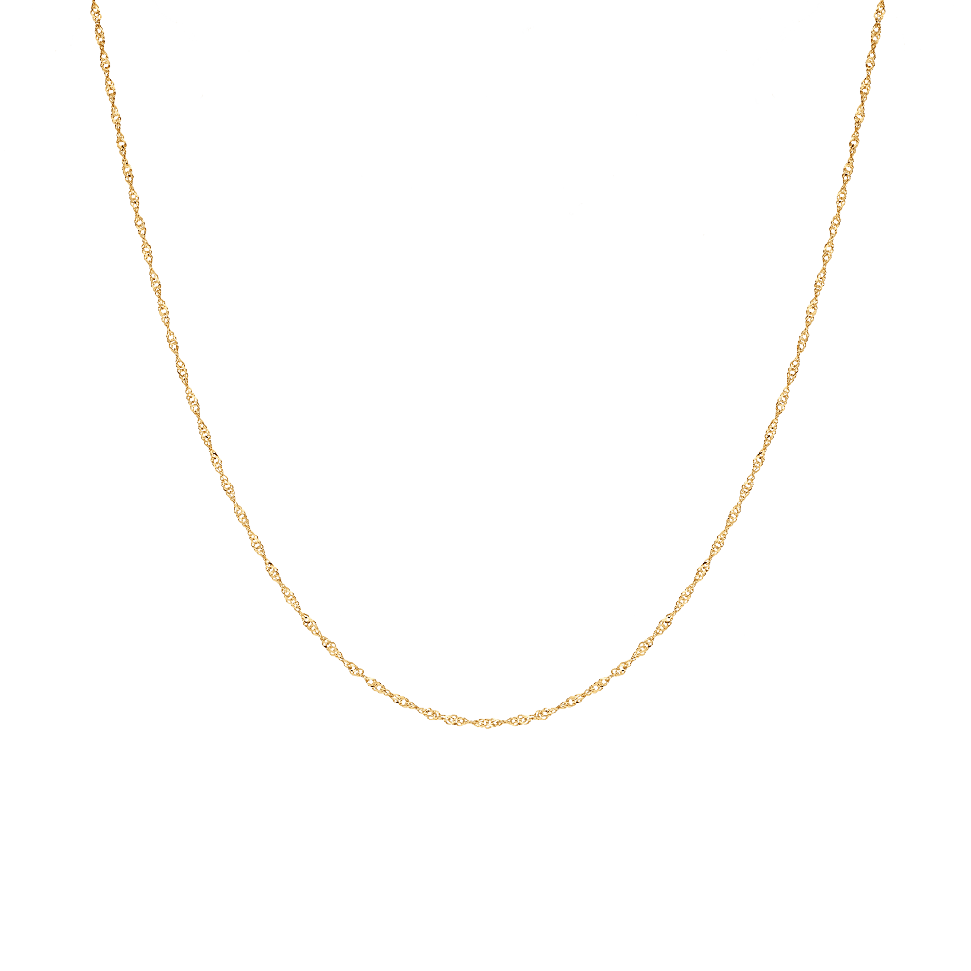 Singapore chain 45cm 18K gold - Image 2