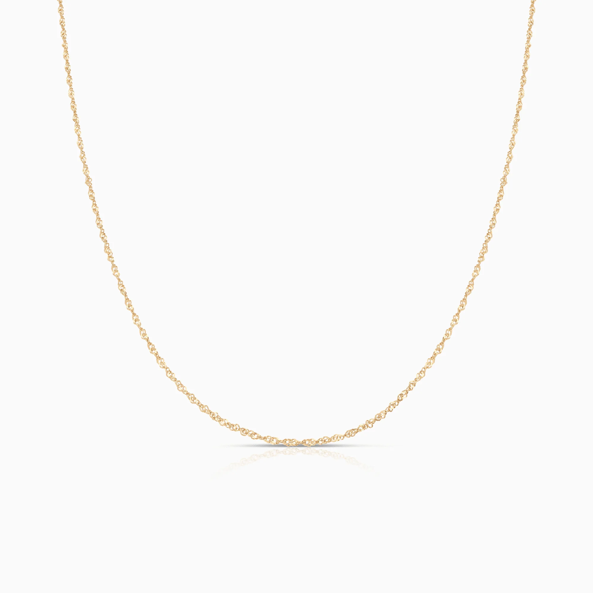 Singapore chain 49cm 18K gold