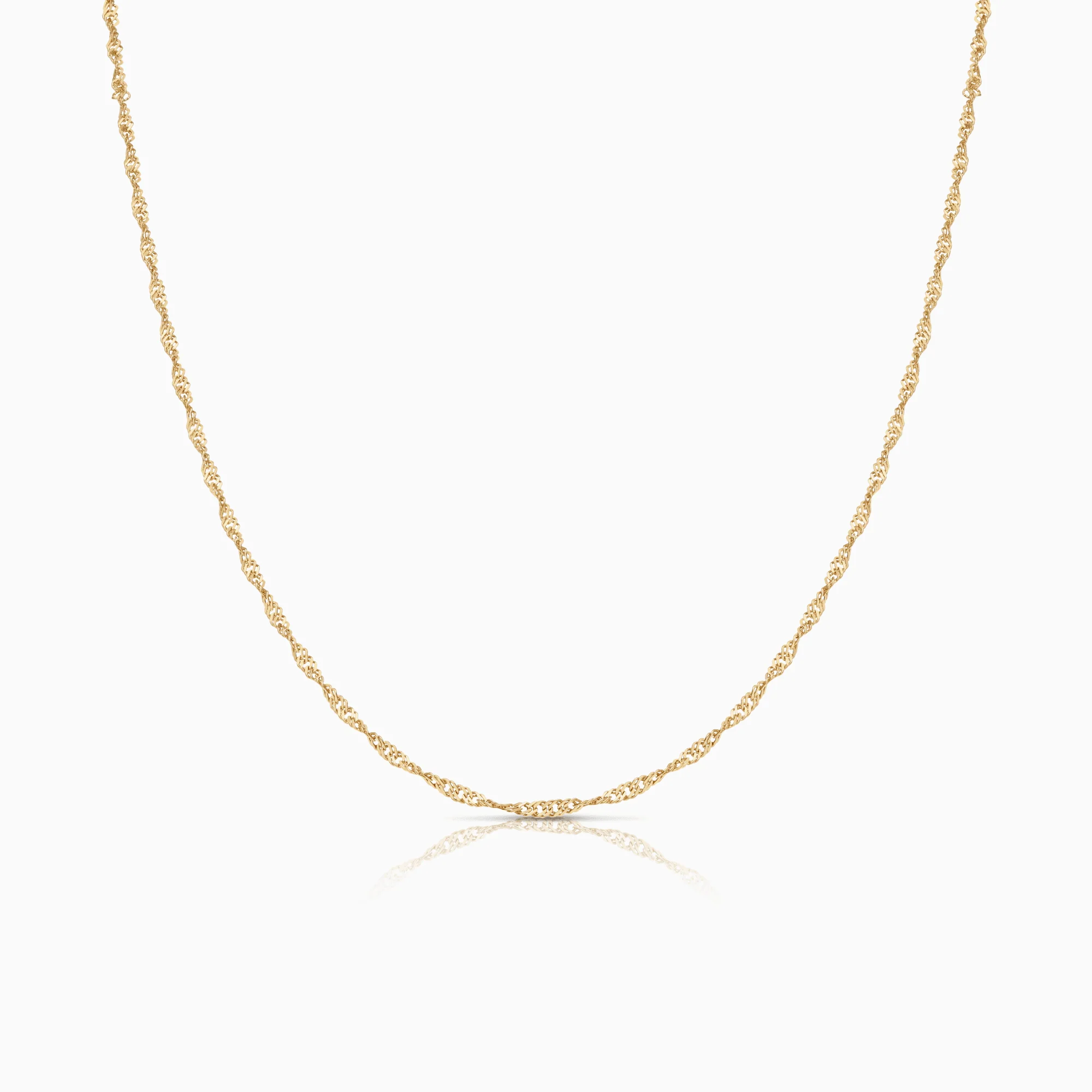 Singapore chain 49cm 18K gold