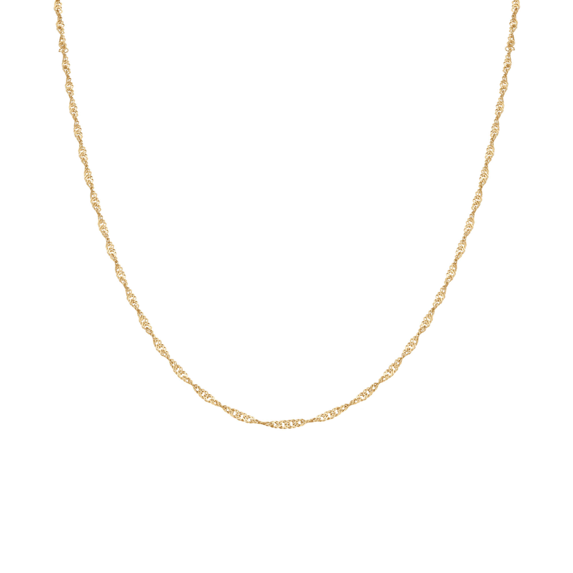 Singapore chain 49cm 18K gold - Image 2