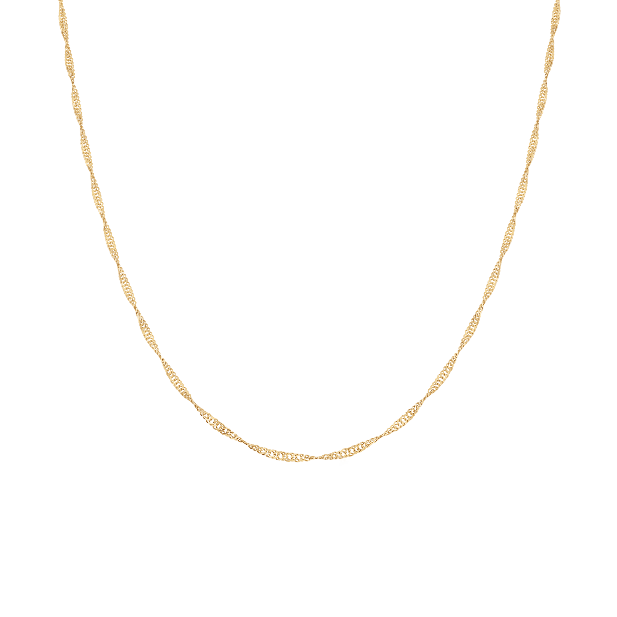 Singapore chain 51.5cm 18K gold - Image 2