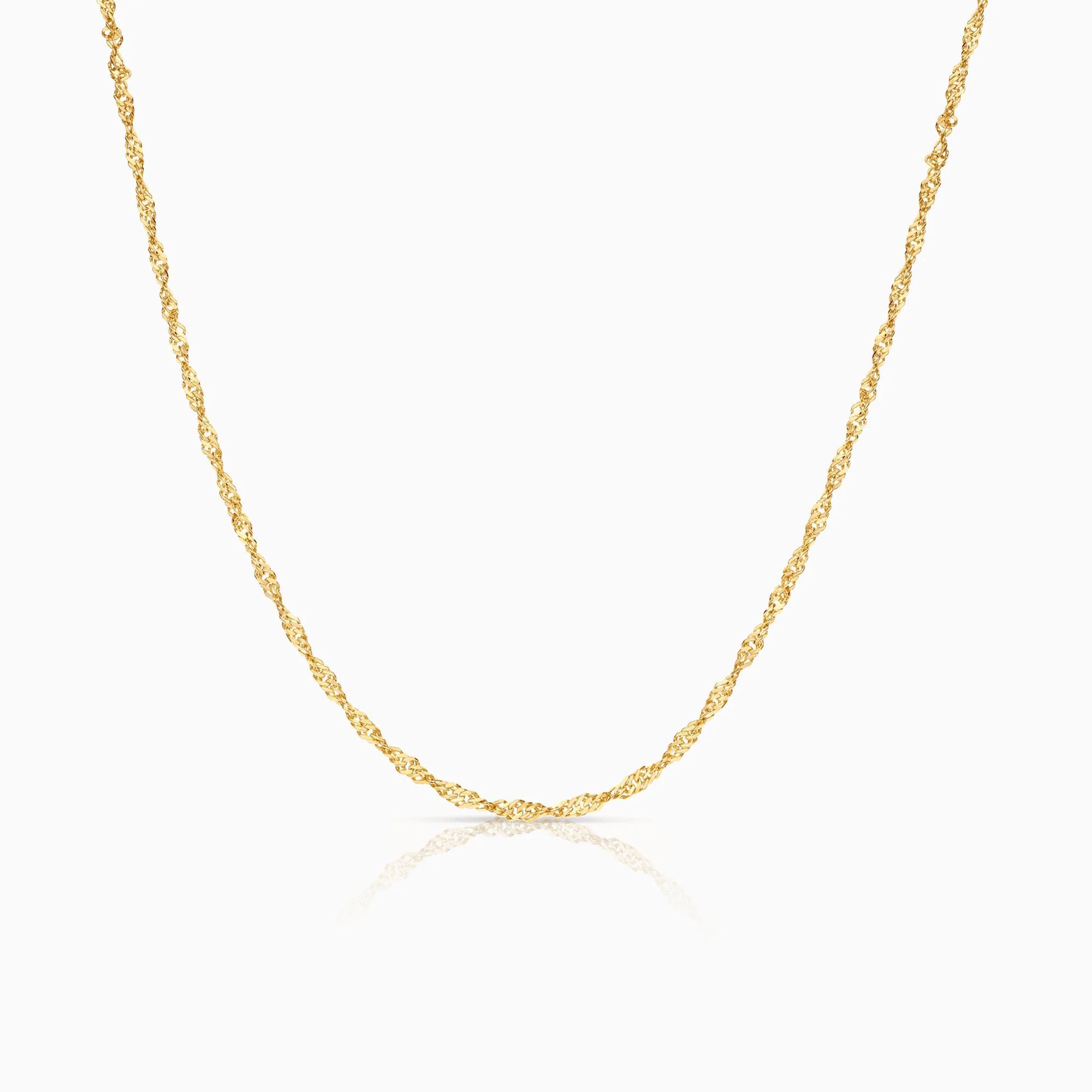 Singapore chain 58cm 18K gold