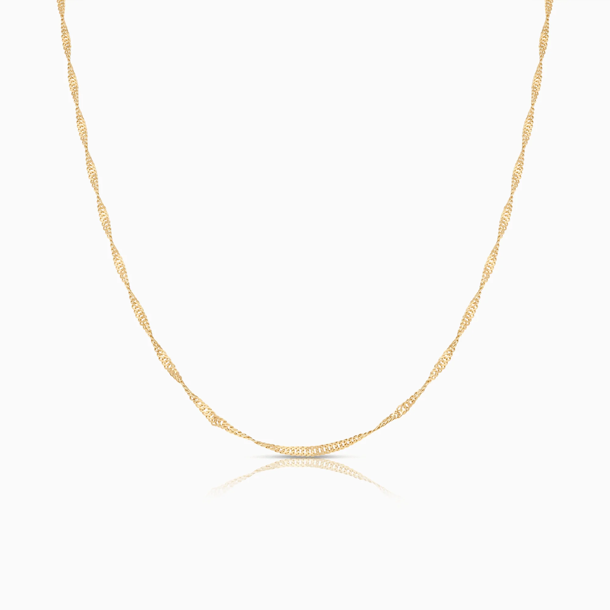 Singapore chain 49.5cm 18K gold
