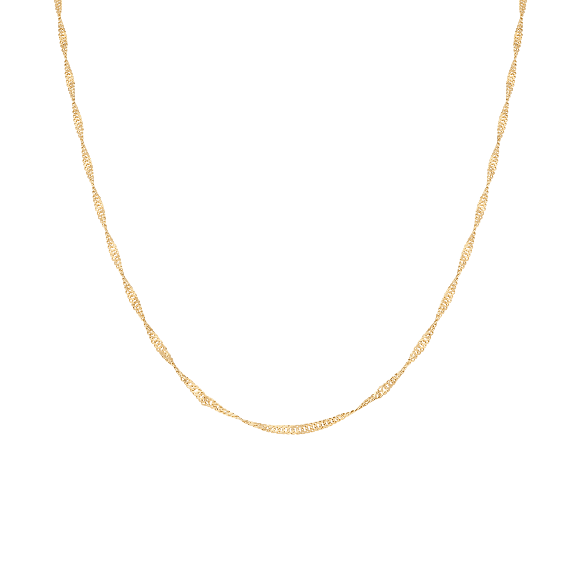 Singapore chain 49.5cm 18K gold - Image 2