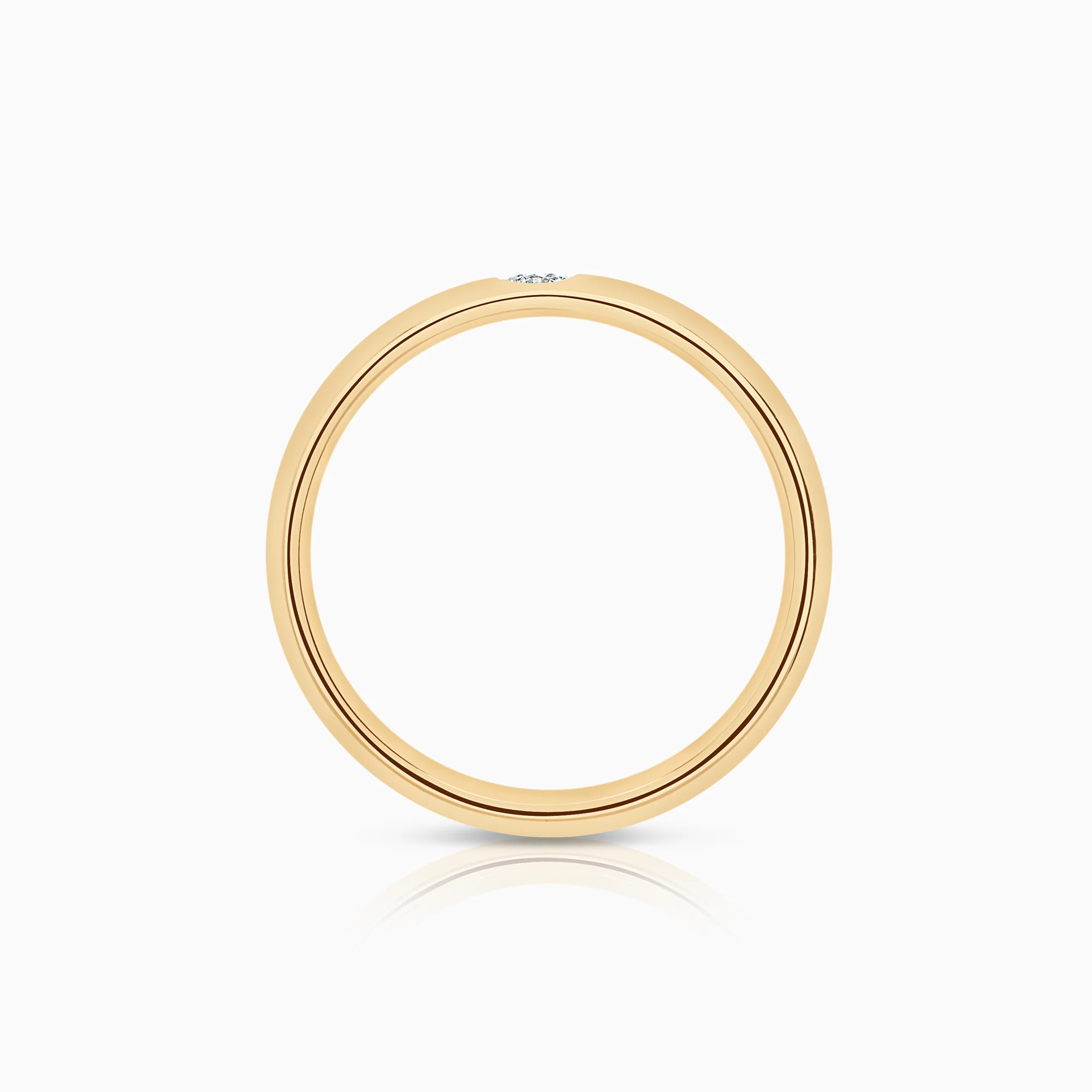 Diamond ring 0.07ct 18K gold - Image 2
