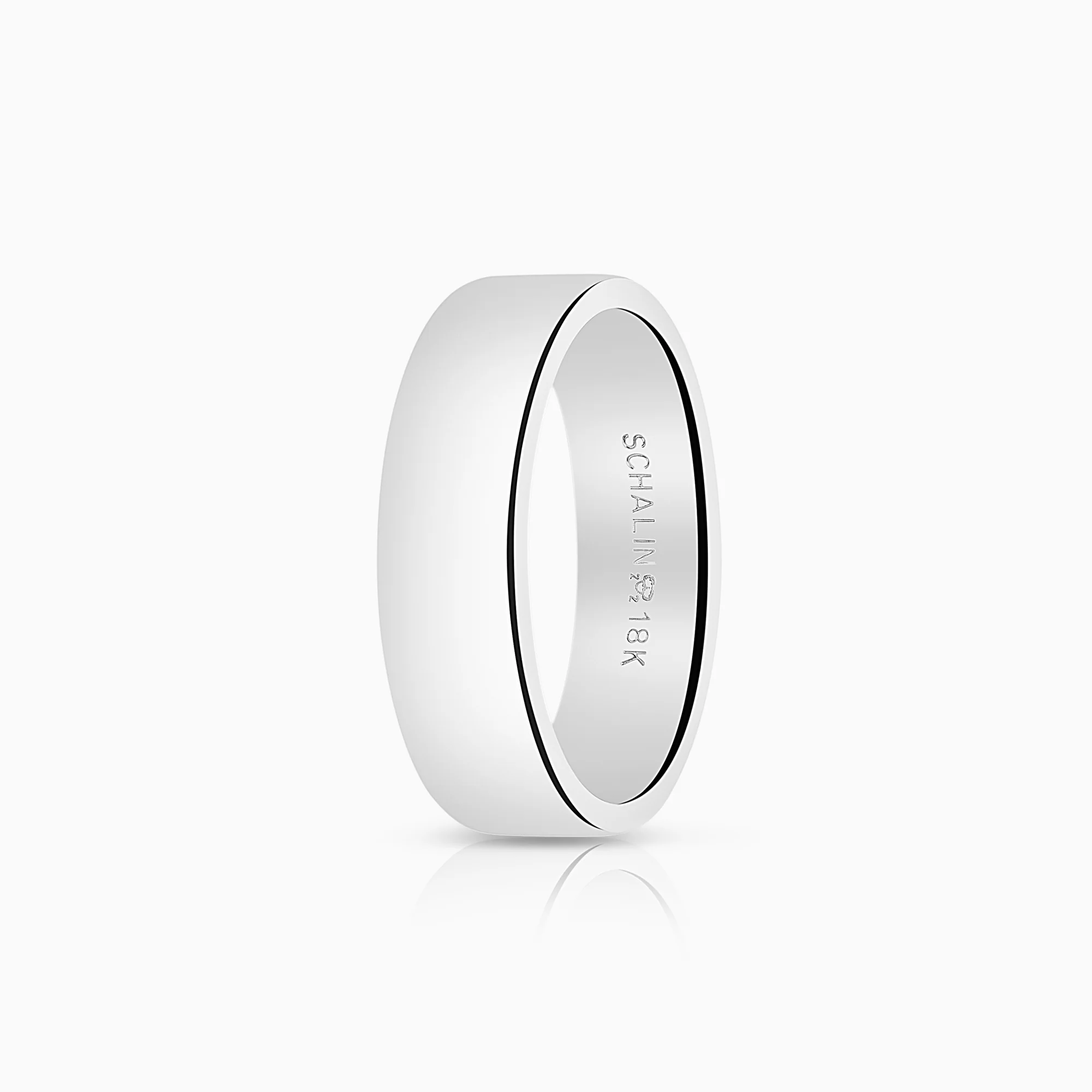 Smooth ring 10.12g 18K white gold