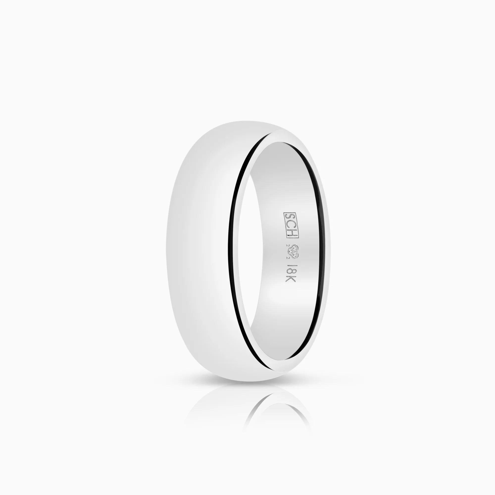 Plain ring 10.13g 18K white gold