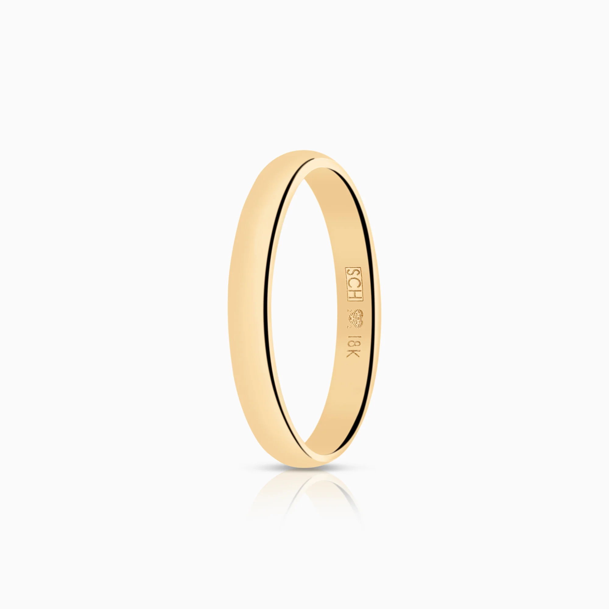 Plain ring 2.30g 18K gold